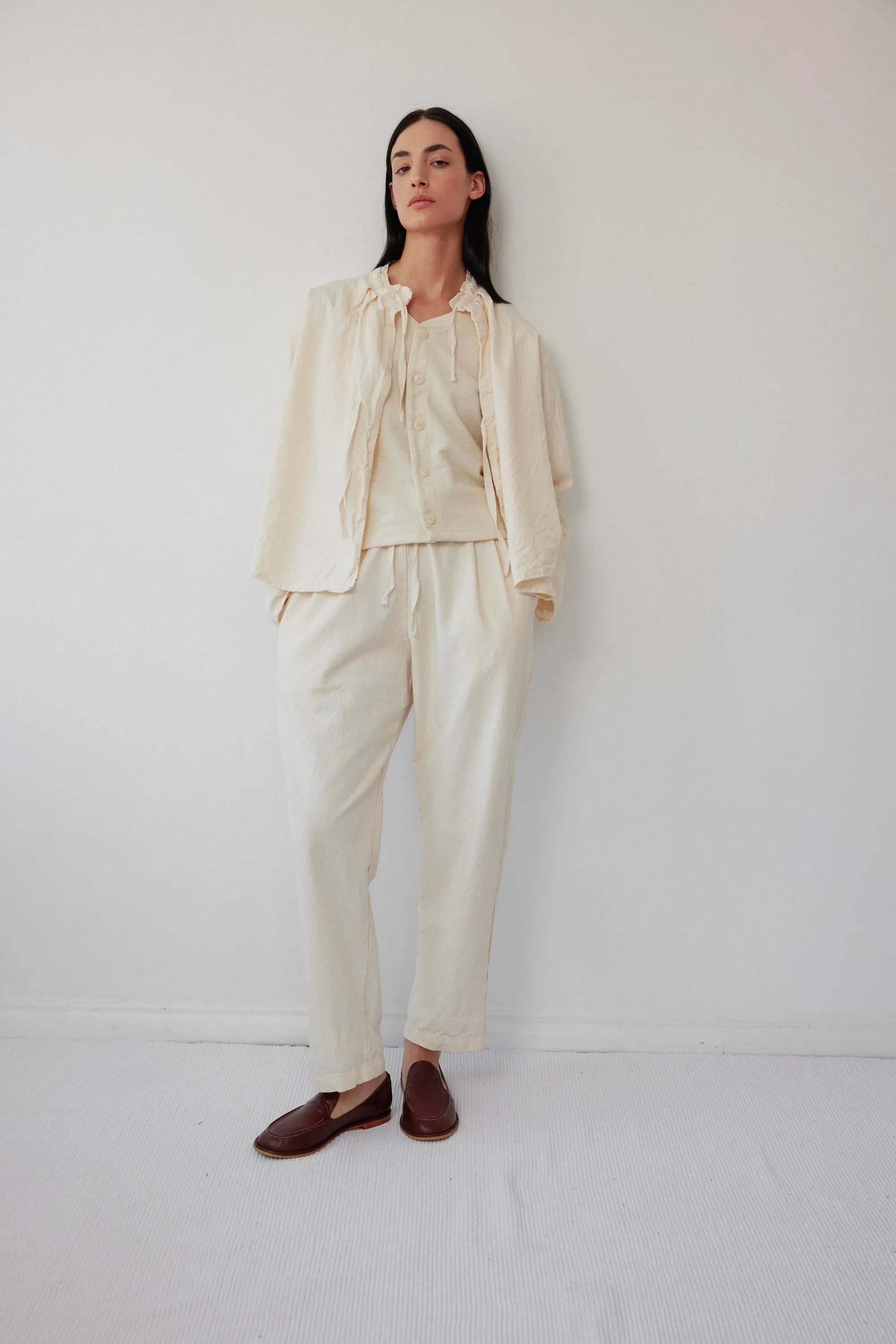Drawstring Trouser : Natural sold by Wol Hide product image thumbnail 2