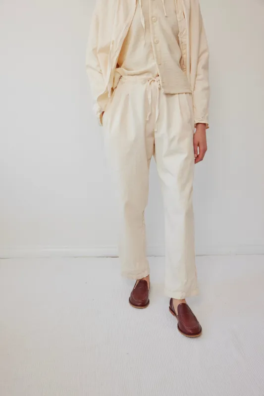 Drawstring Trouser : Natural sold by Wol Hide