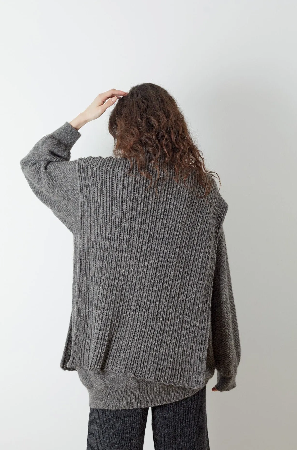 Lace Open Vest : Charcoal sold by Wol Hide product image thumbnail 5