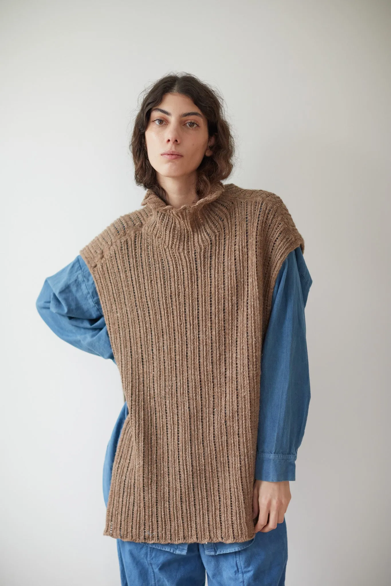 Lace Open Vest : Earth (Archive Sale) sold by Wol Hide product image thumbnail 3