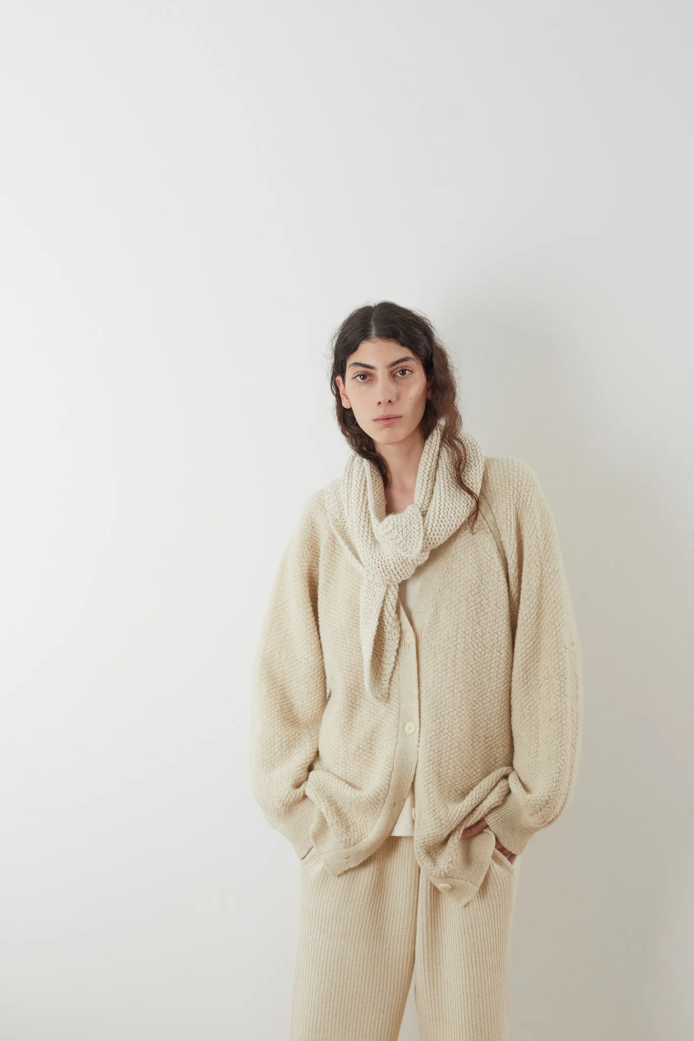 Moss Cardigan : Ecru sold by Wol Hide product image thumbnail 2