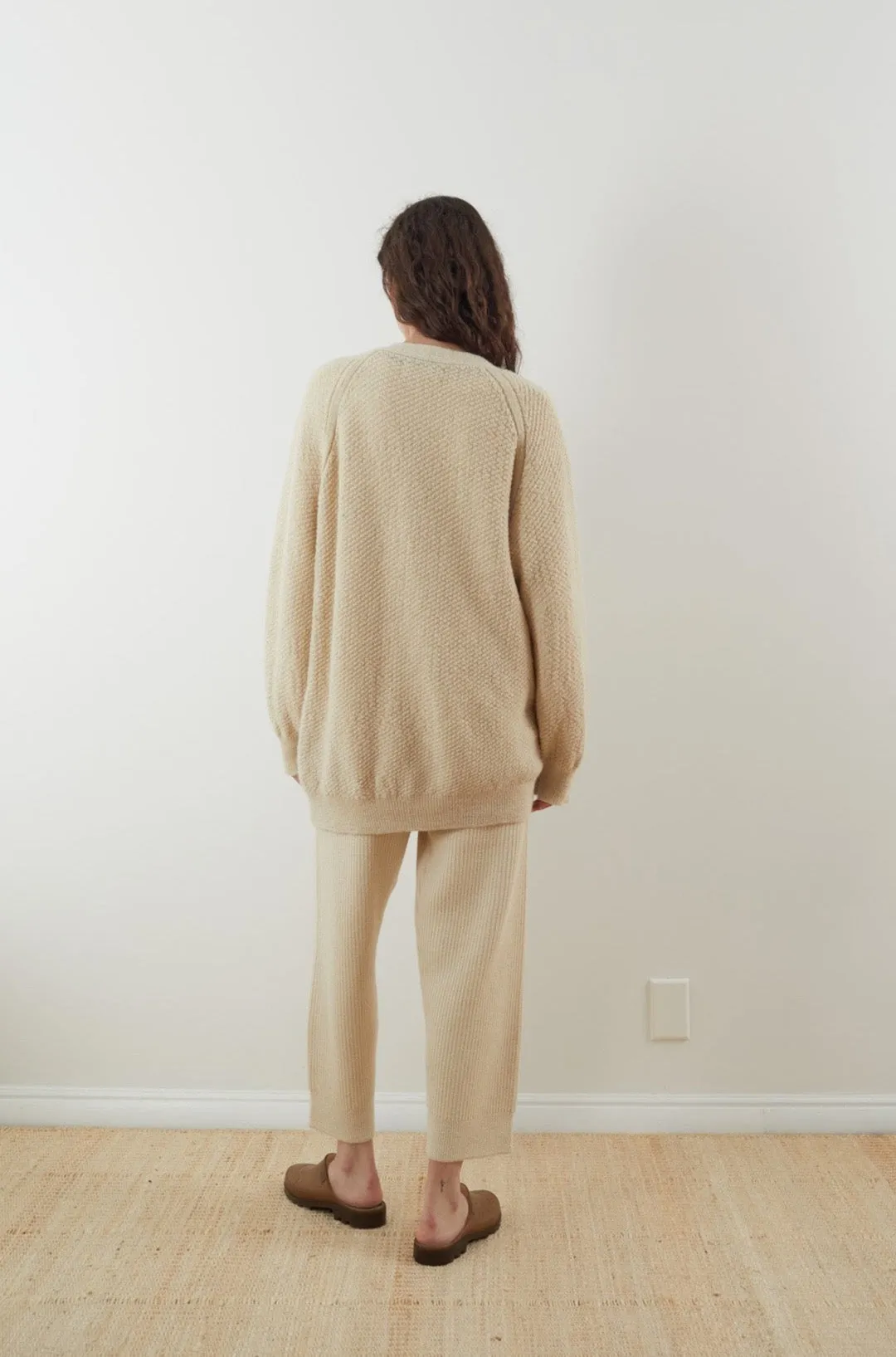 Moss Cardigan : Ecru sold by Wol Hide product image thumbnail 4