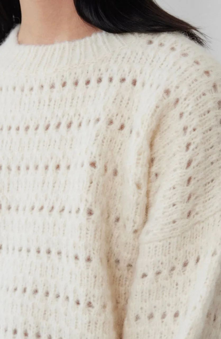 Open Crewneck : Ecru sold by Wol Hide product image thumbnail 5