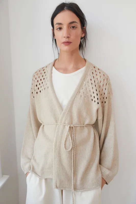 Pointelle Wrap : Natural sold by Wol Hide