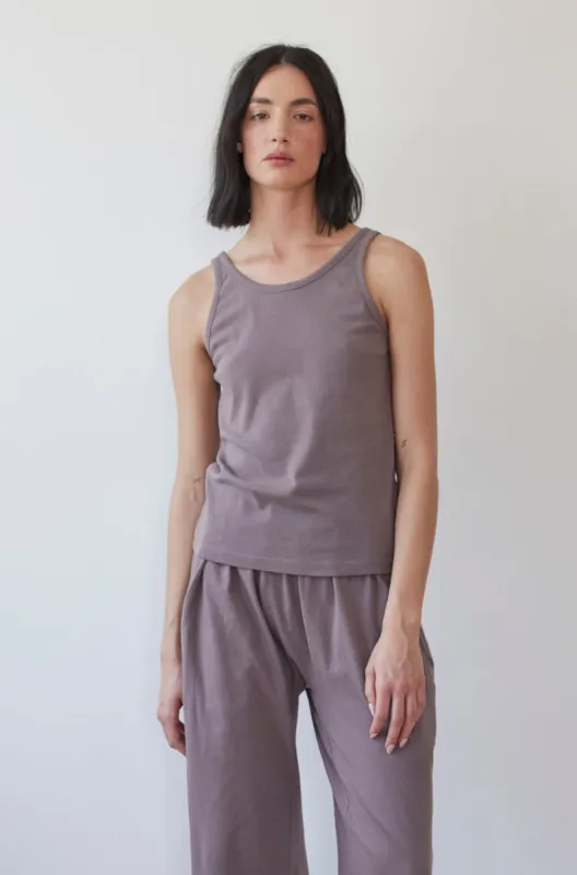 Scoop Back Rib Tank : Mushroom sold by Wol Hide