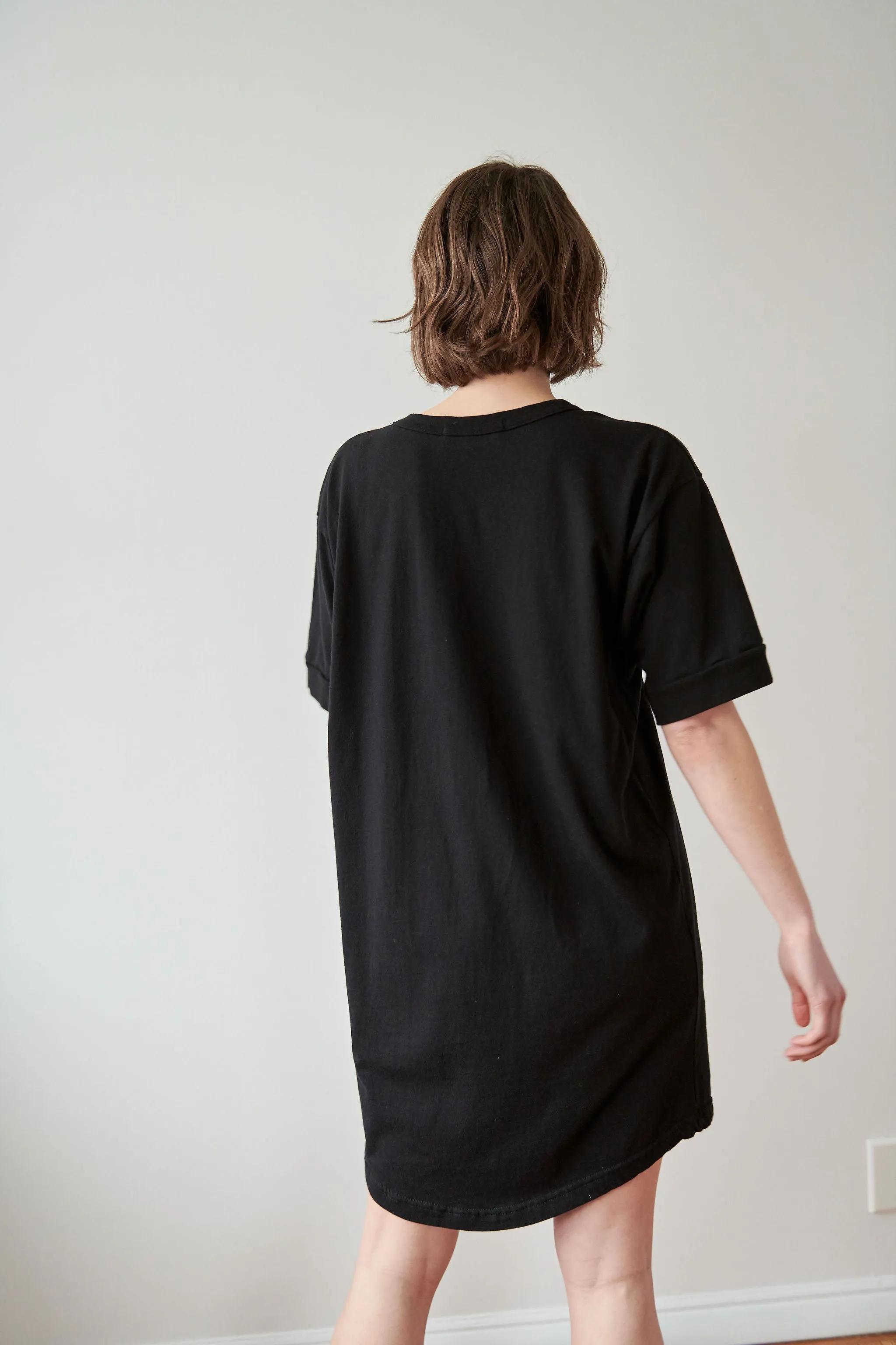 Scoop Tee Dress : Black sold by Wol Hide product image thumbnail 2