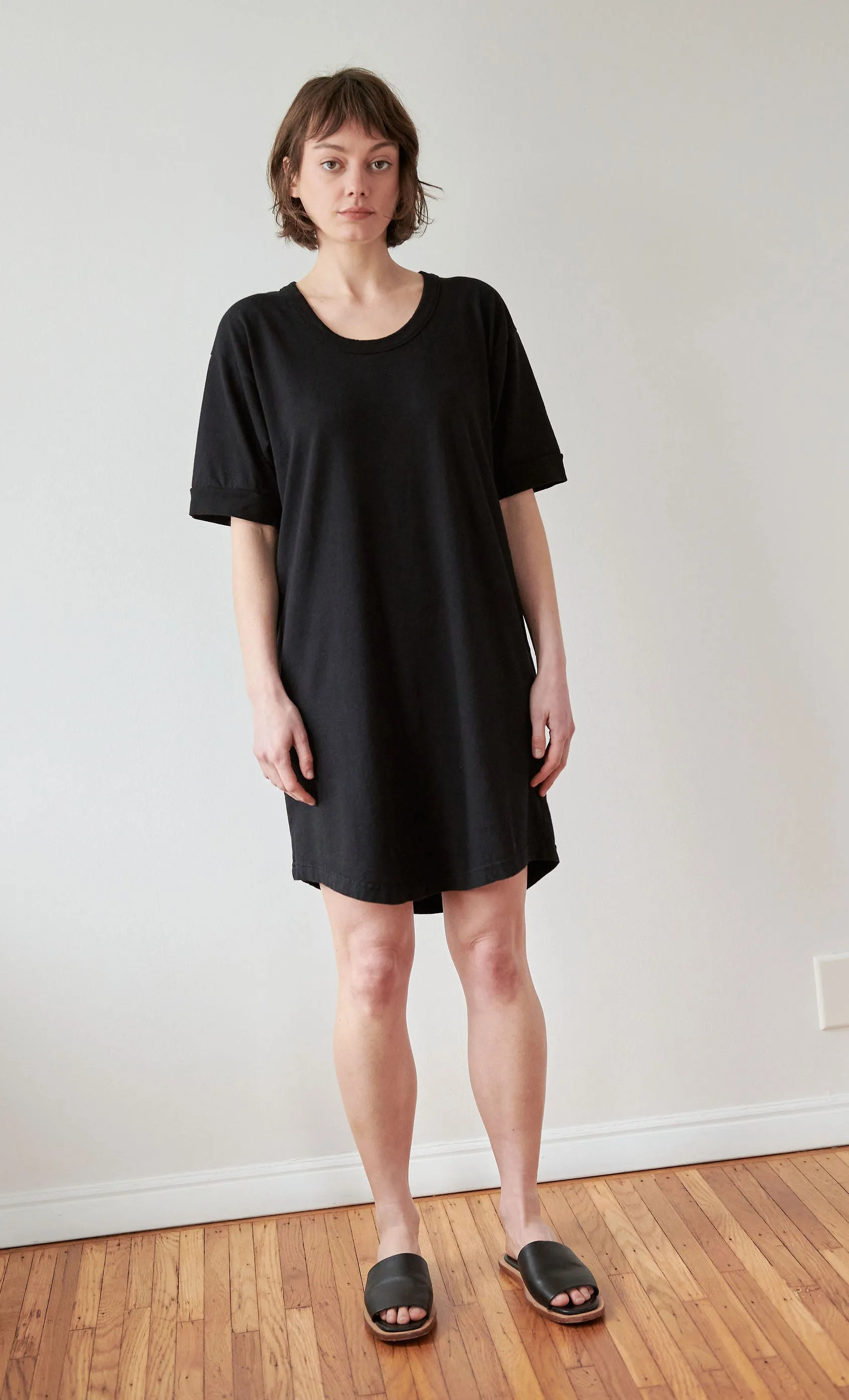 Scoop Tee Dress : Black sold by Wol Hide product image thumbnail 3