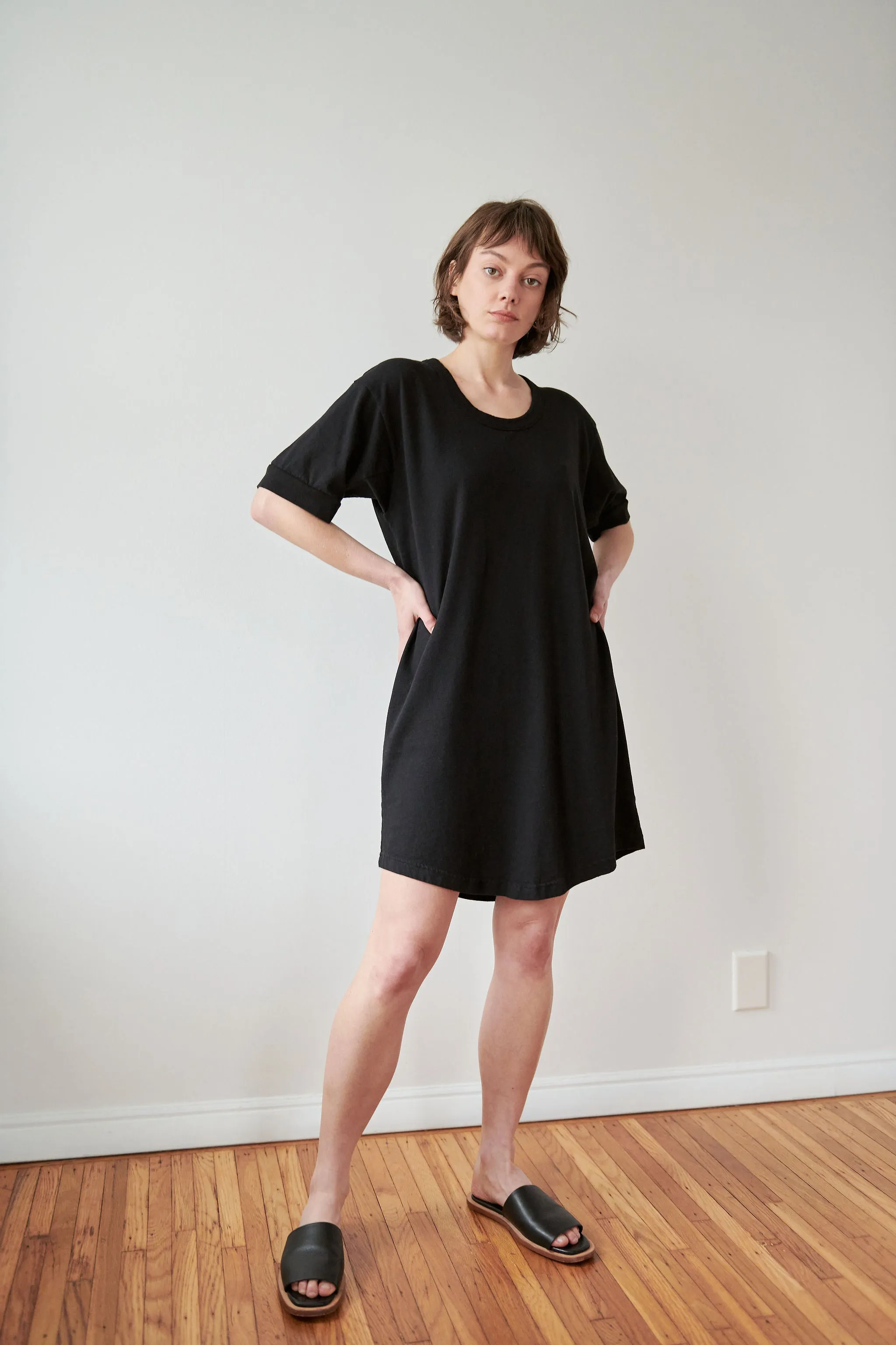 Scoop Tee Dress : Black sold by Wol Hide product image thumbnail 4