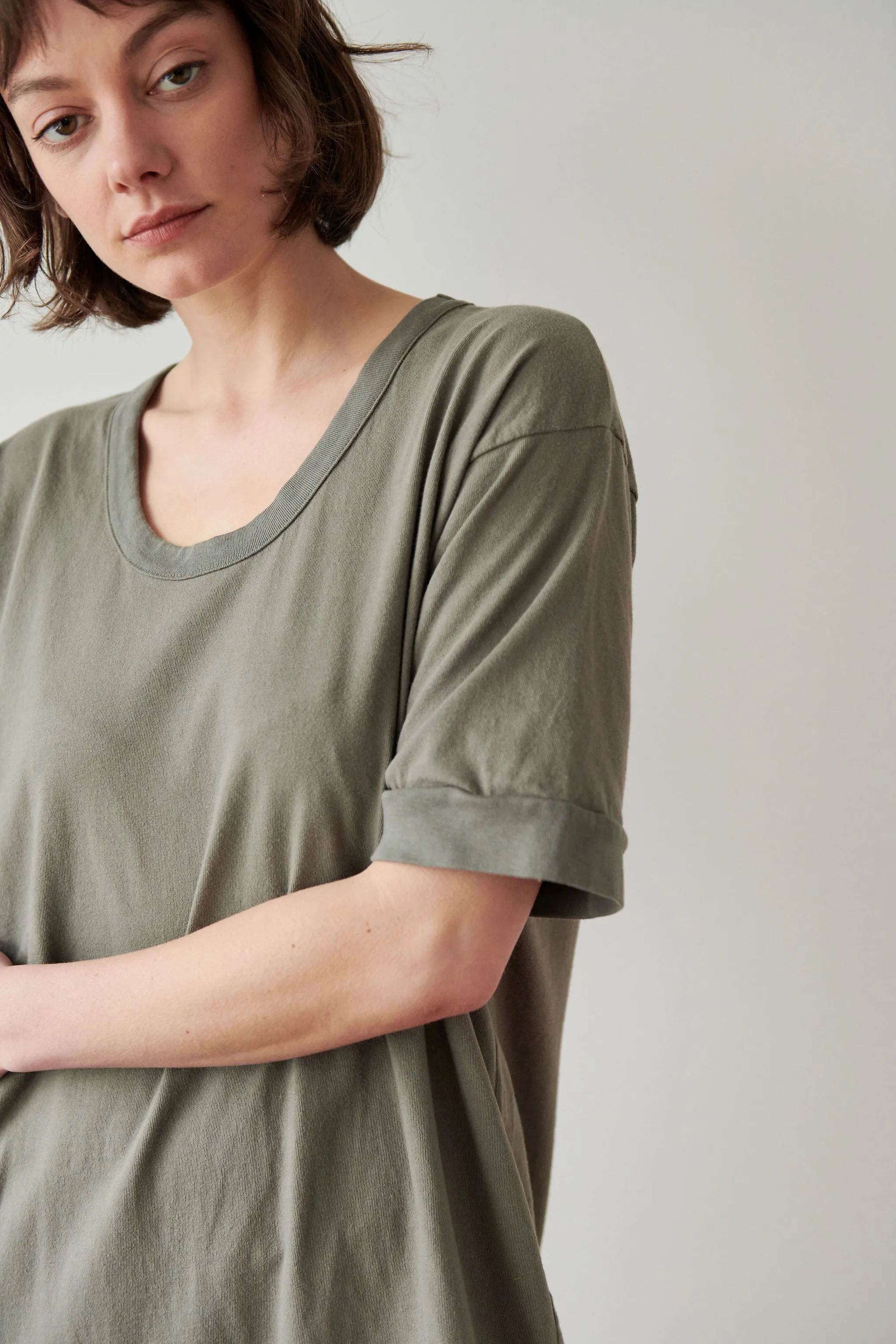 Scoop Tee Dress : Fir sold by Wol Hide product image thumbnail 2