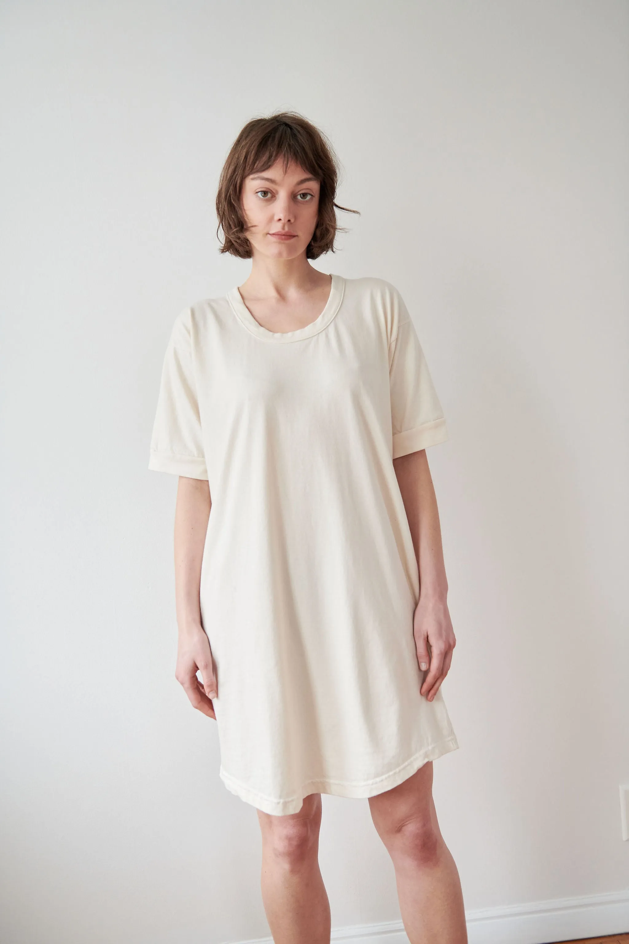 Scoop Tee Dress : Natural (Archive Sale) sold by Wol Hide product image thumbnail 3