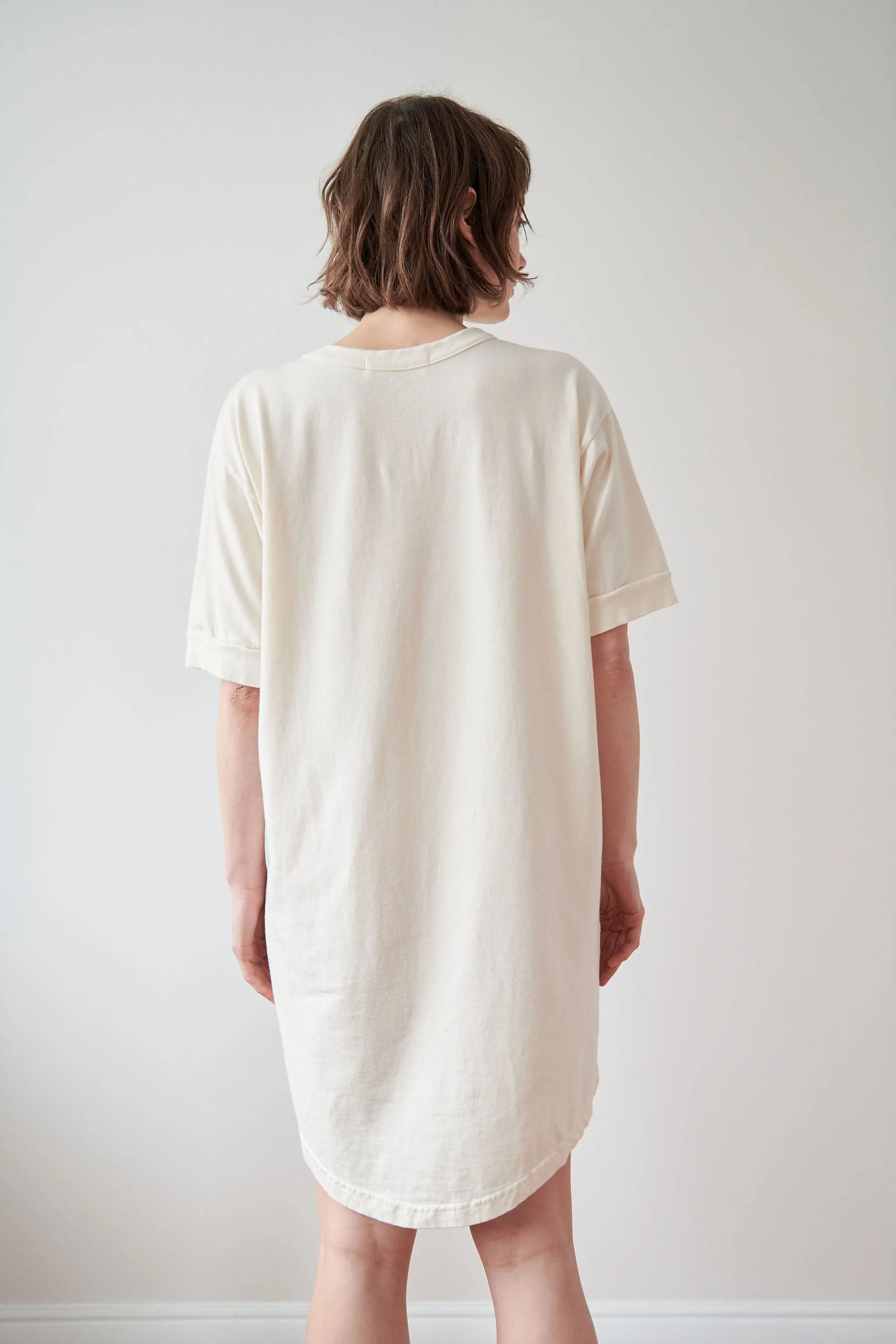 Scoop Tee Dress : Natural (Archive Sale) sold by Wol Hide product image thumbnail 5