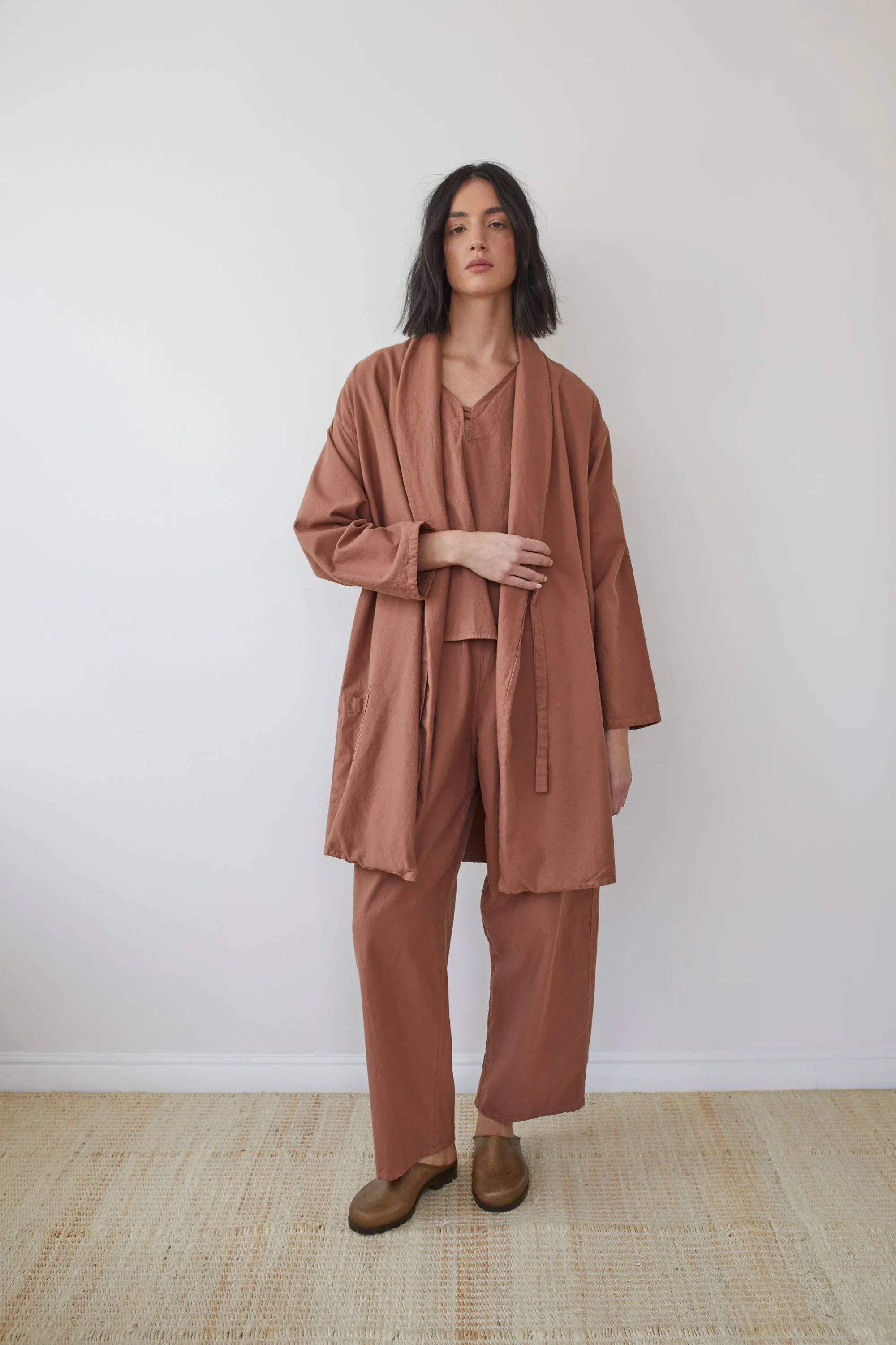 Twill Tie Trench : Clay sold by Wol Hide