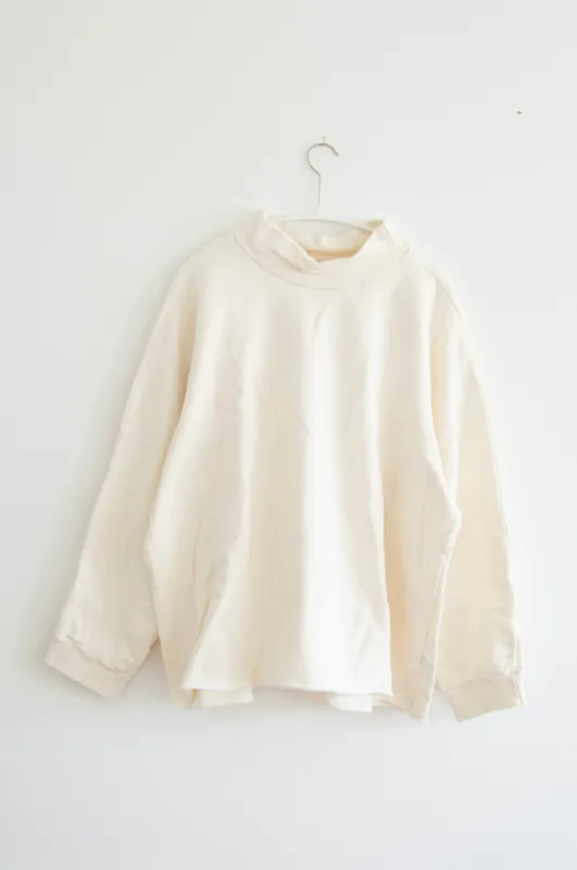 Mockneck Sweatshirt : Natural (Archive Sale) sold by Wol Hide