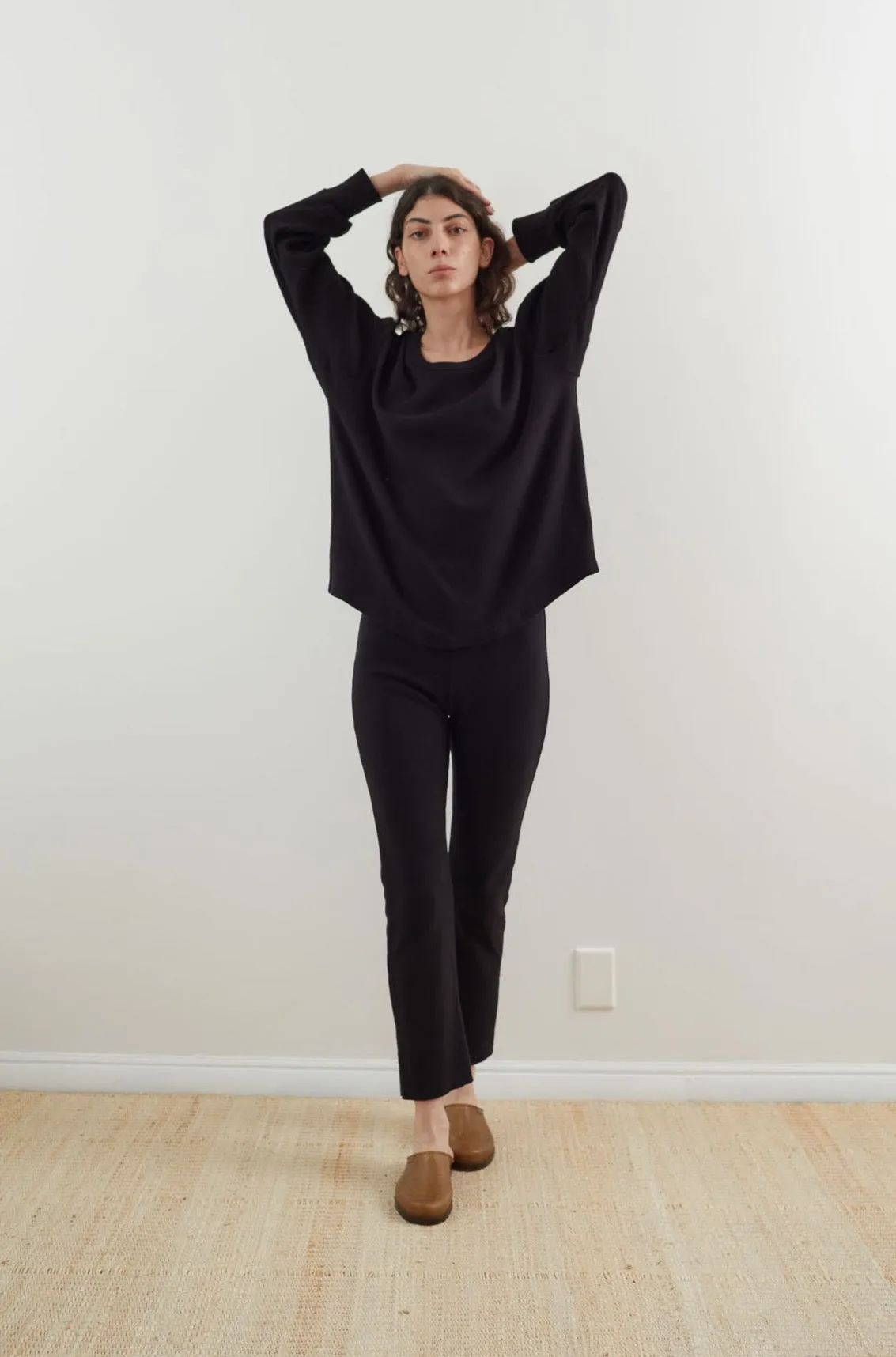 Scoop Neck Thermal : Black (Archive Sale) sold by Wol Hide product image thumbnail 4