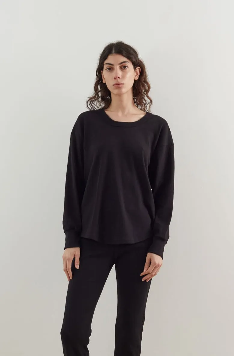 Scoop Neck Thermal : Black (Archive Sale) sold by Wol Hide product image thumbnail 2