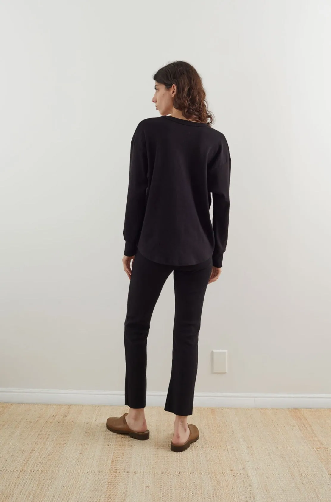 Scoop Neck Thermal : Black (Archive Sale) sold by Wol Hide product image thumbnail 5