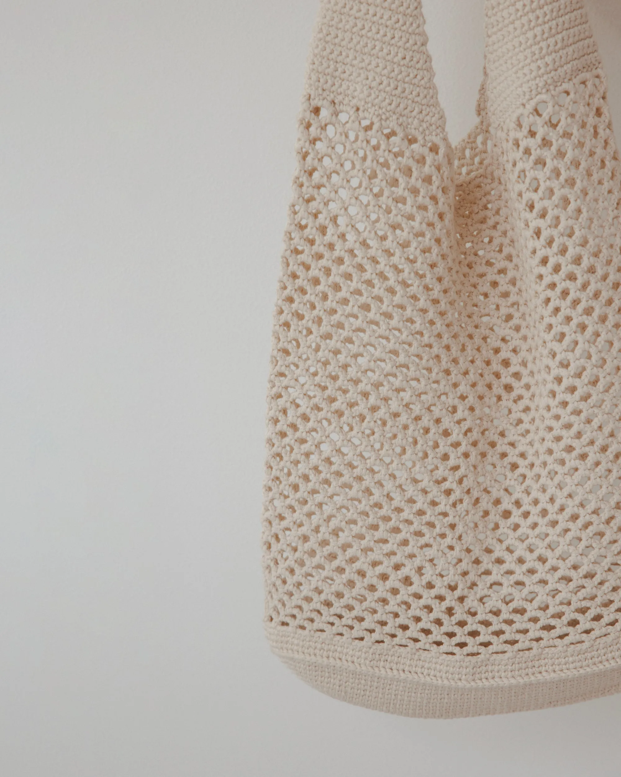 Crochet Tote : Bone sold by Wol Hide product image thumbnail 4
