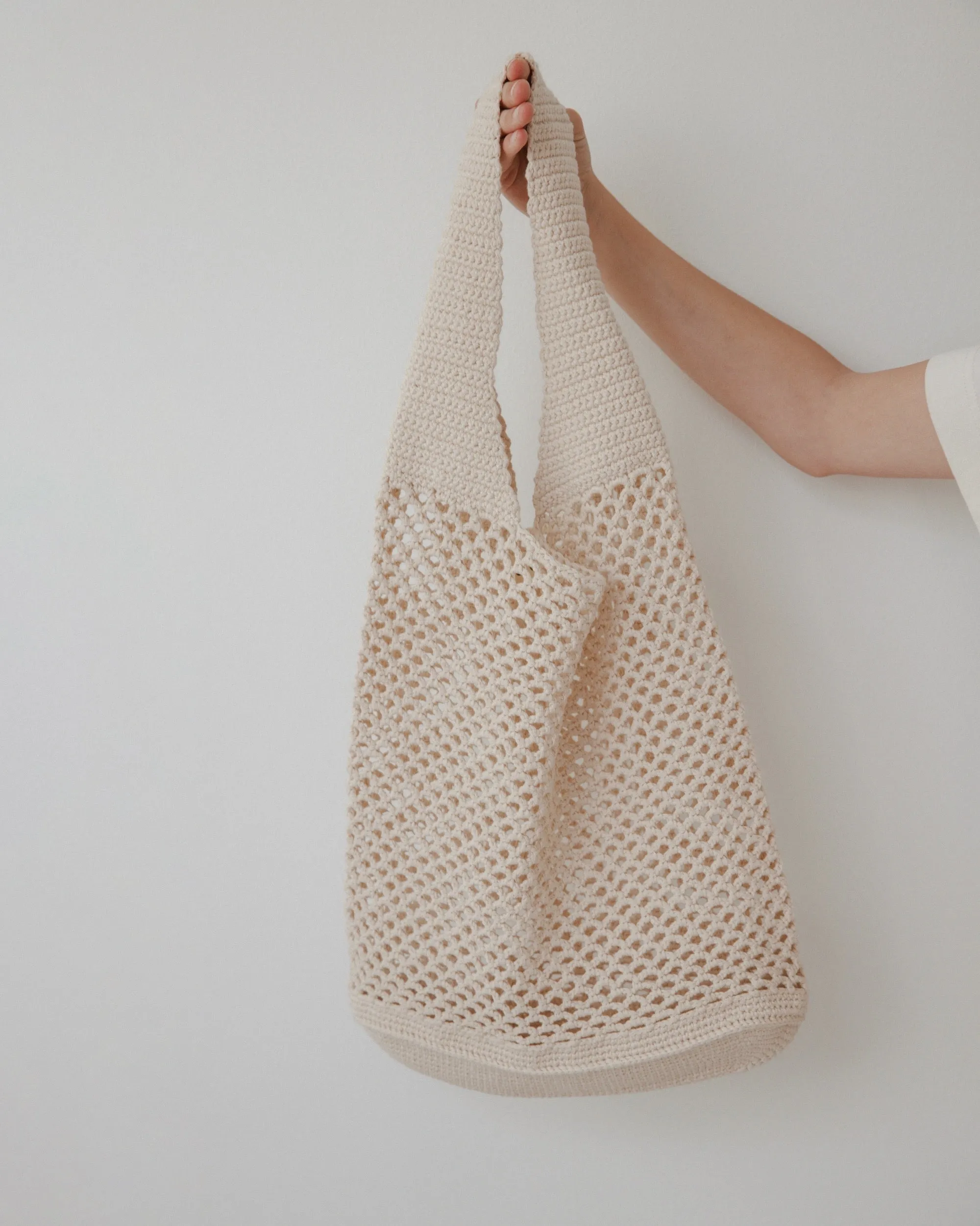 Crochet Tote : Bone sold by Wol Hide