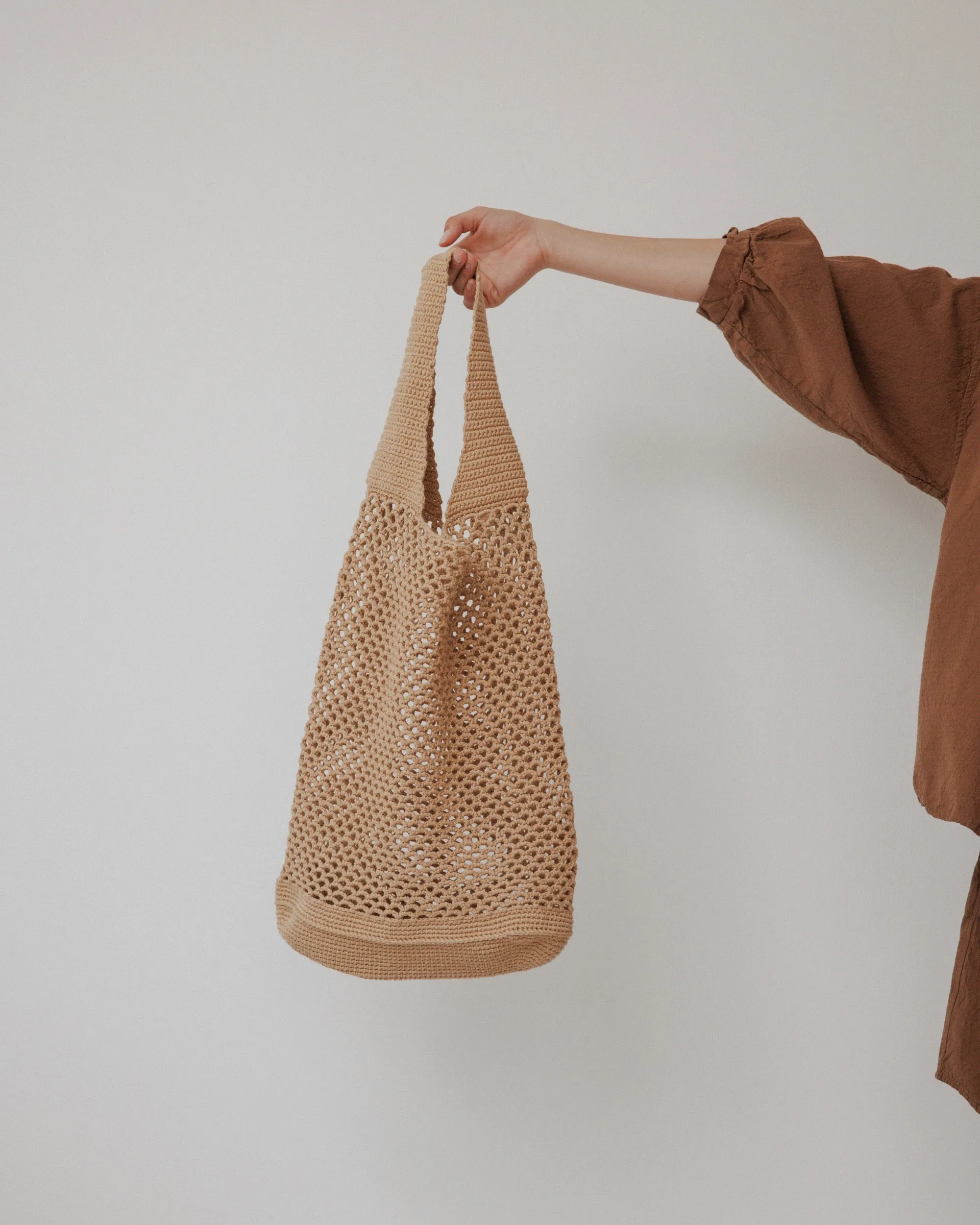 Crochet Tote : Sand sold by Wol Hide