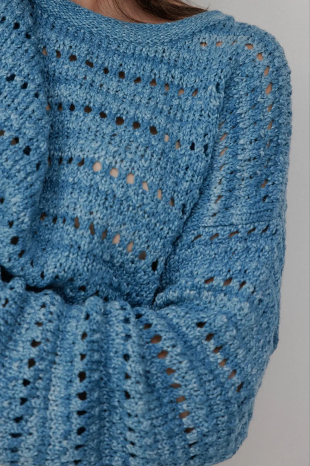 Open Pullover : Indigo sold by Wol Hide product image thumbnail 2