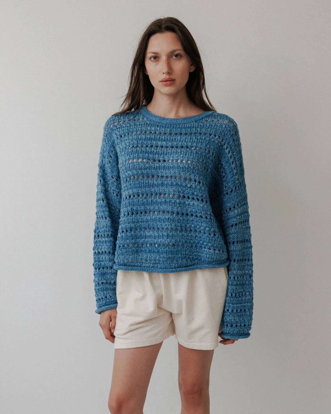 Open Pullover : Indigo sold by Wol Hide