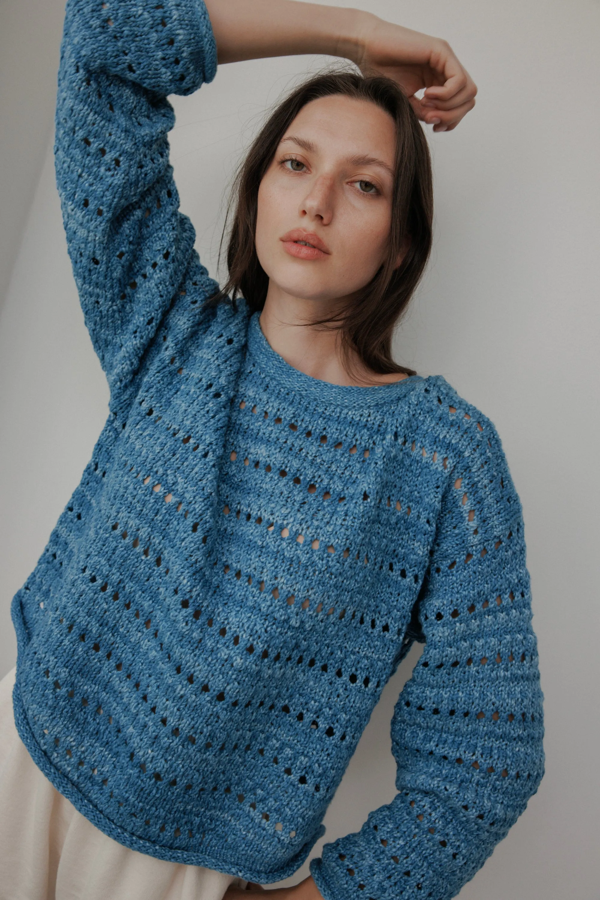 Open Pullover : Indigo sold by Wol Hide product image thumbnail 5