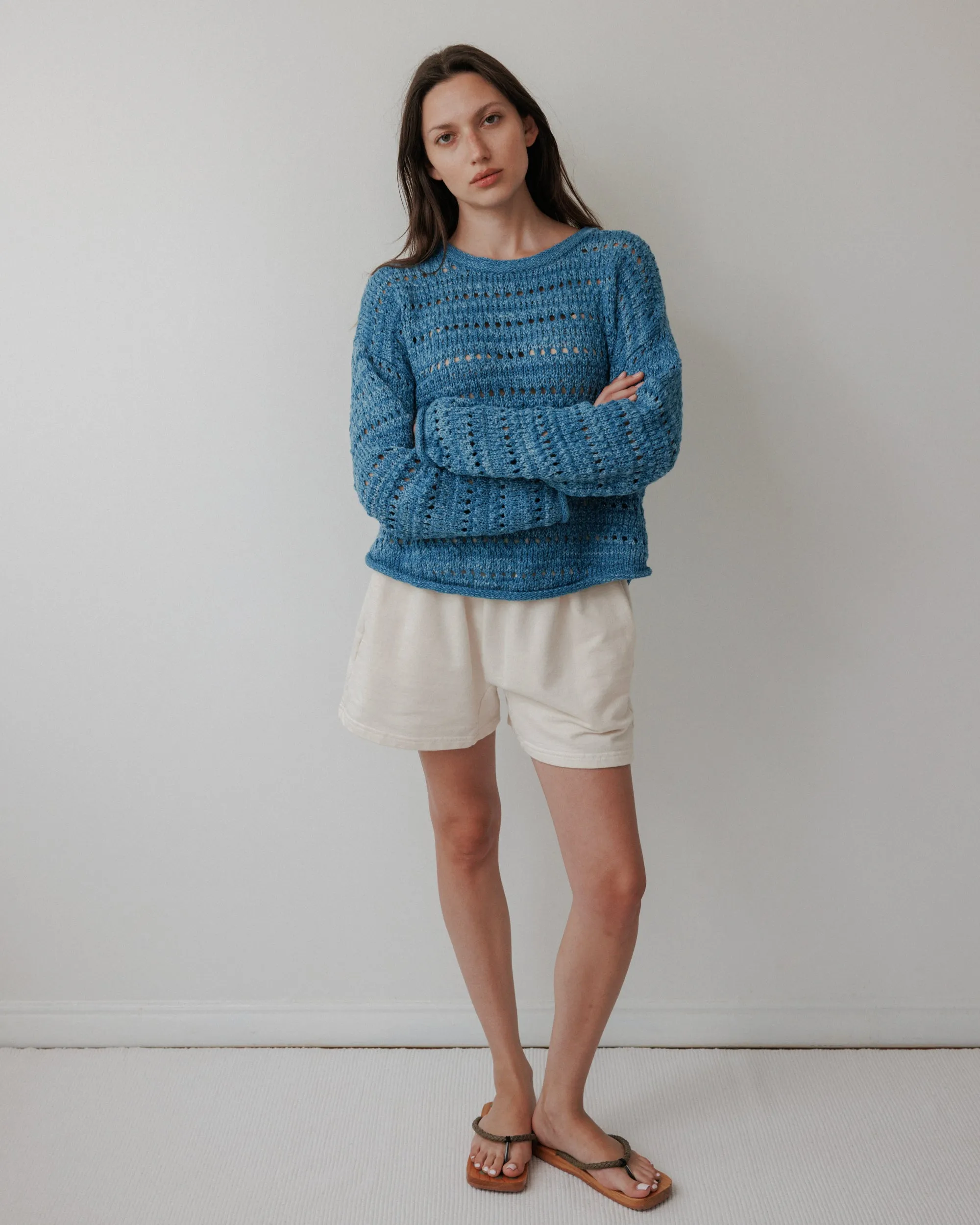 Open Pullover : Indigo sold by Wol Hide product image thumbnail 3