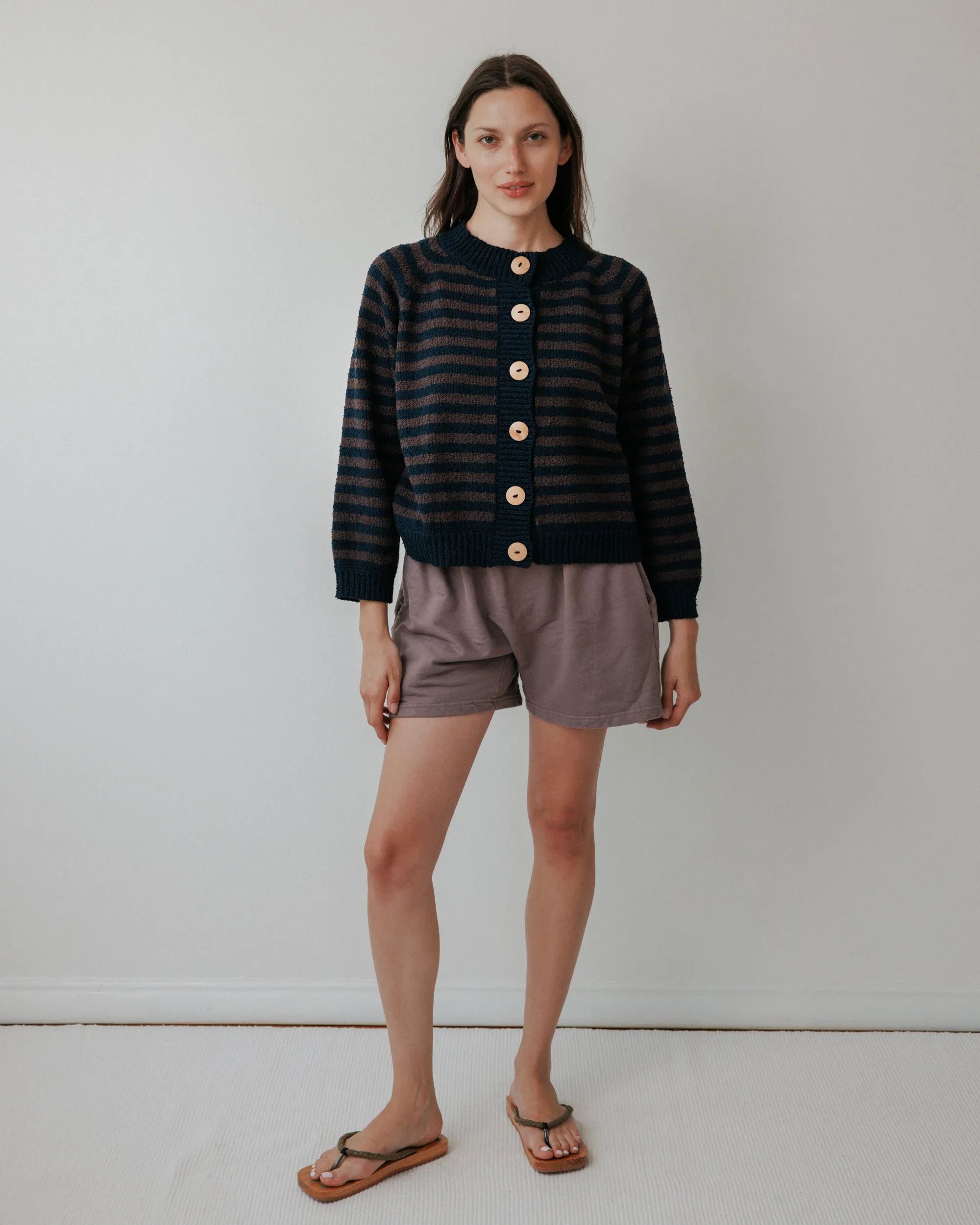 Striped Bomber : Navy & Plum sold by Wol Hide product image thumbnail 2