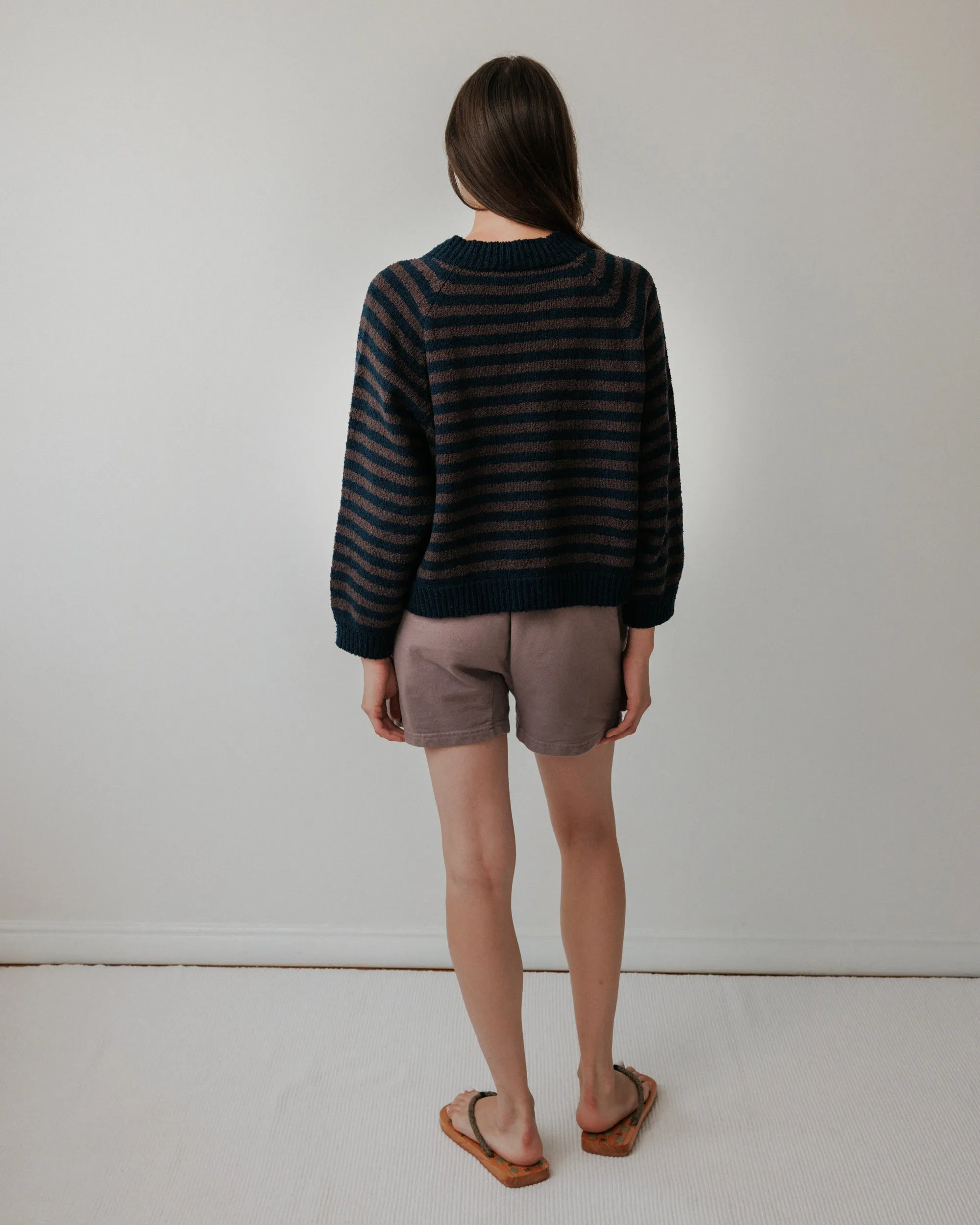 Striped Bomber : Navy & Plum sold by Wol Hide product image thumbnail 3