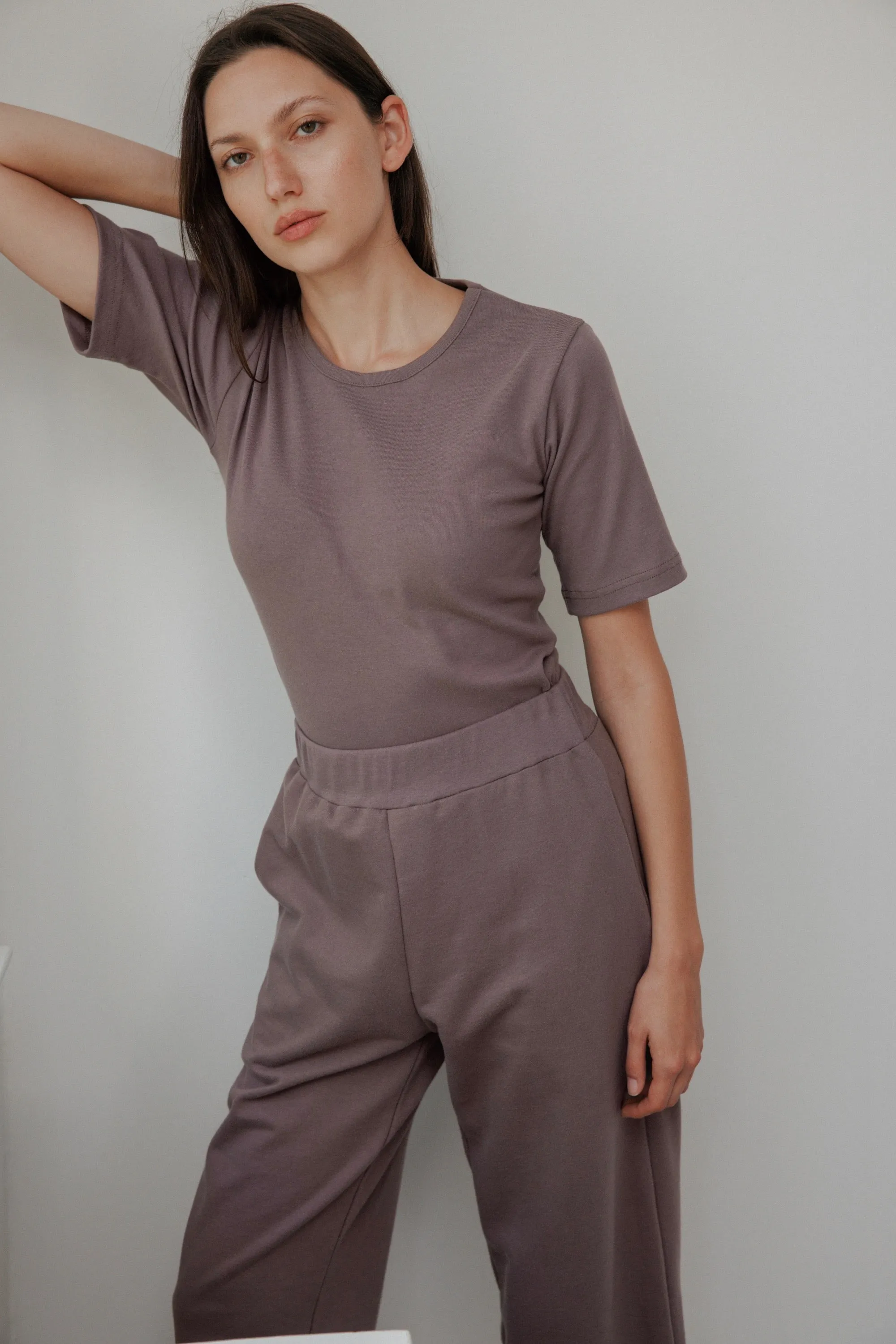 Rib Tee : Mushroom sold by Wol Hide