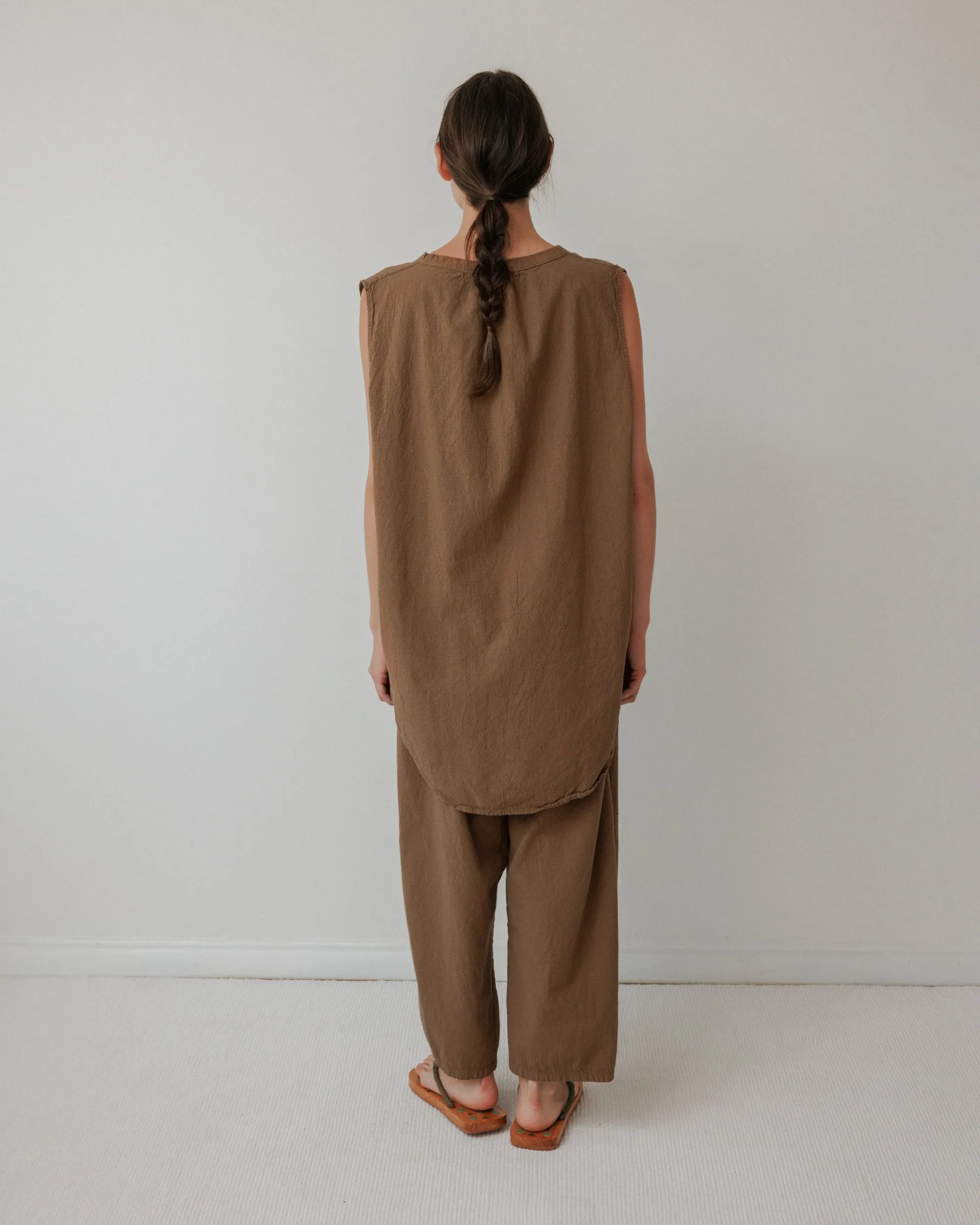 Buttondown Tunic : Sepia sold by Wol Hide product image thumbnail 3