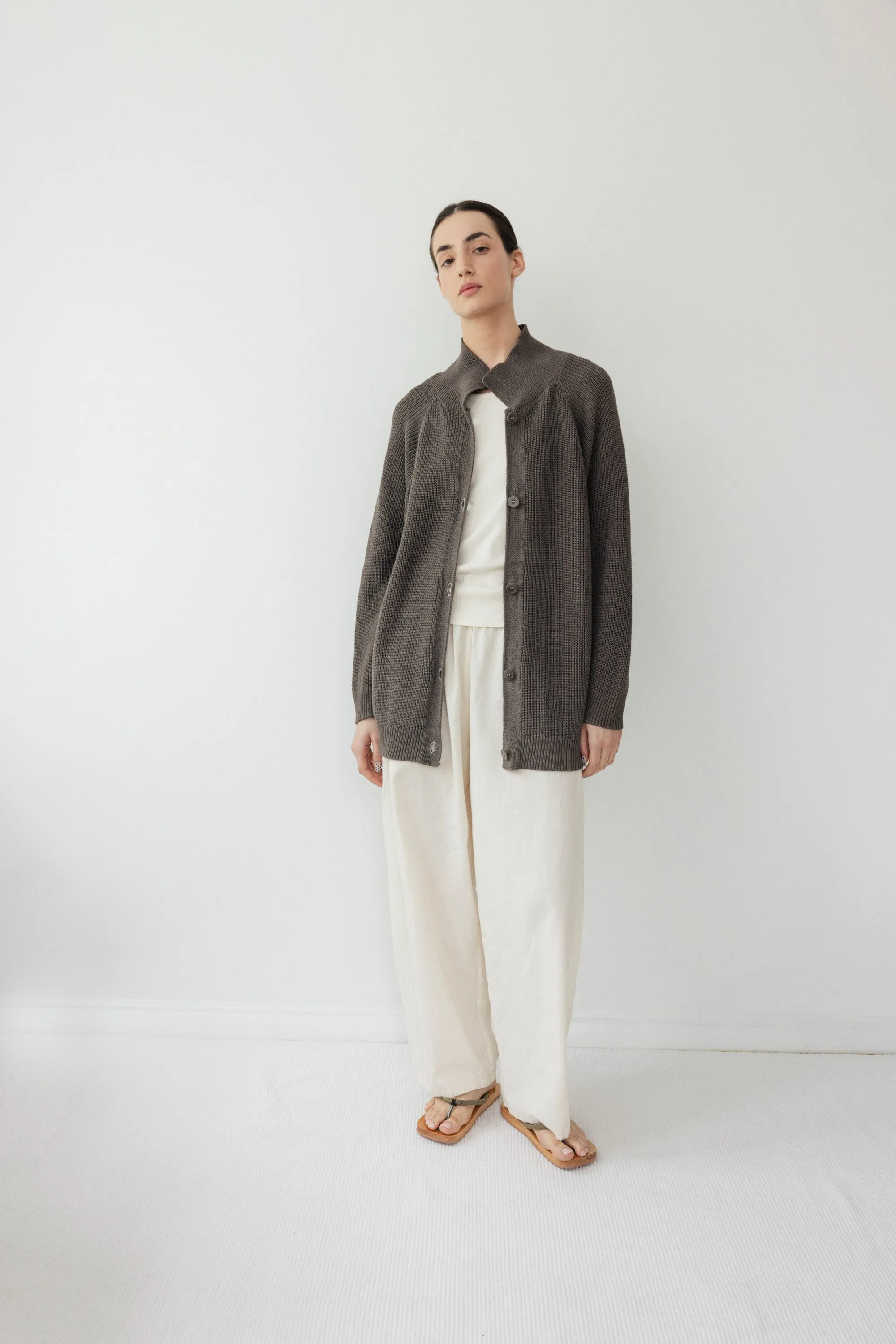 Collar Cardigan : Loam sold by Wol Hide product image thumbnail 2
