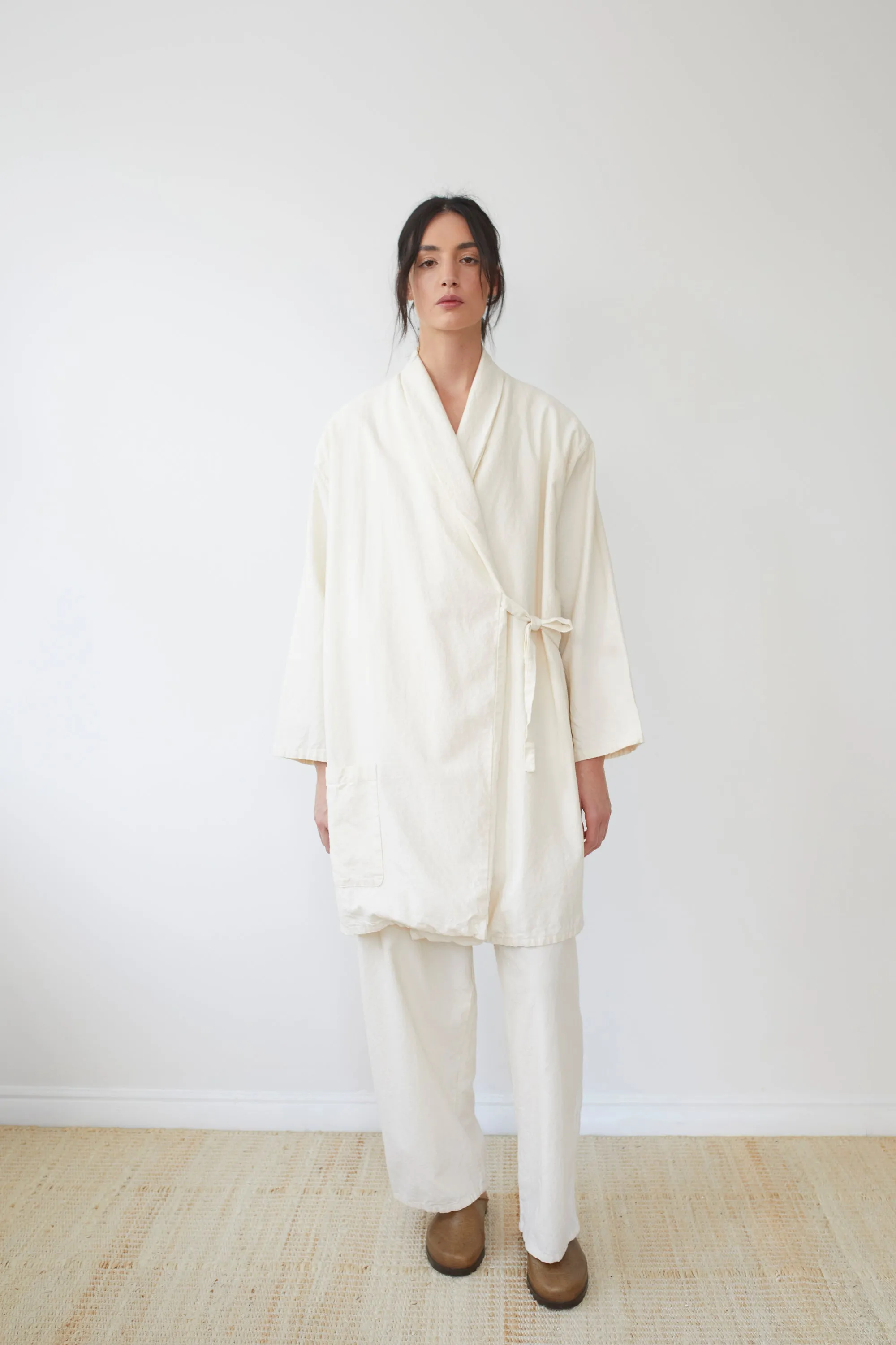 Twill Tie Trench : Indigo sold by Wol Hide product image thumbnail 5