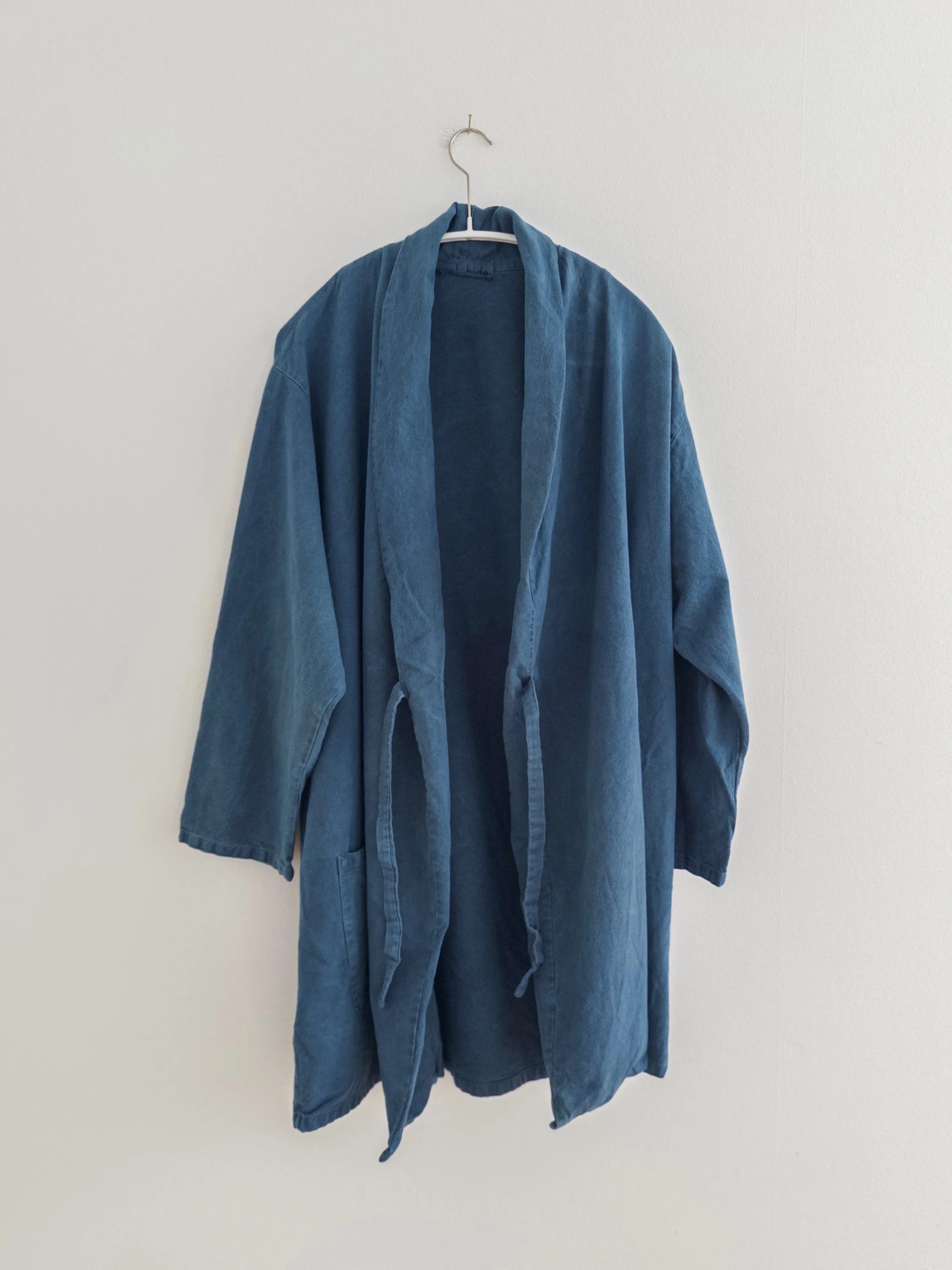 Twill Tie Trench : Indigo sold by Wol Hide