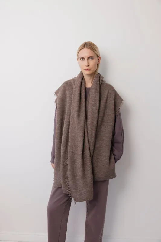 Felted Scarf : Heather Brown sold by Wol Hide