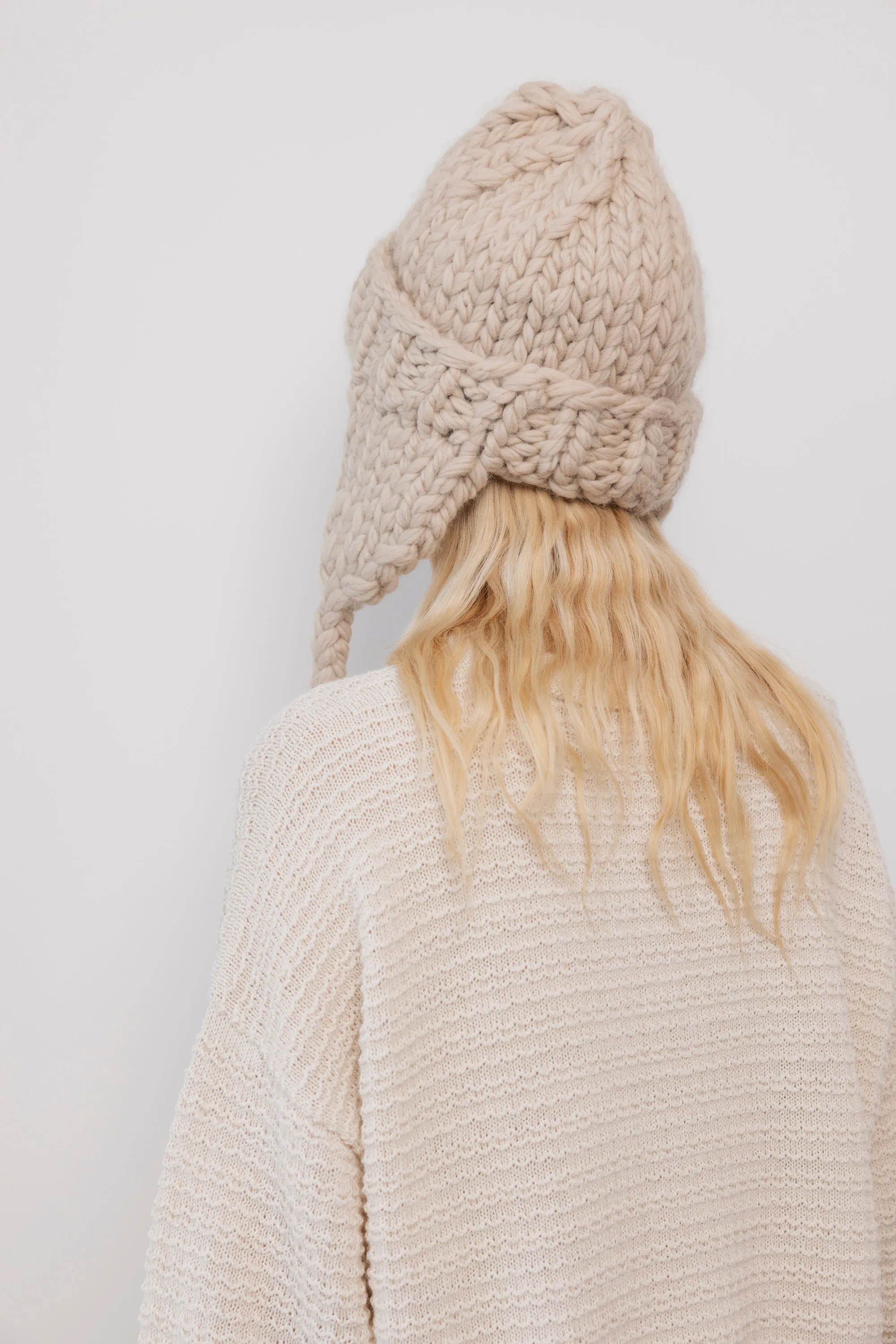 Handknit Hat : Putty sold by Wol Hide product image thumbnail 4