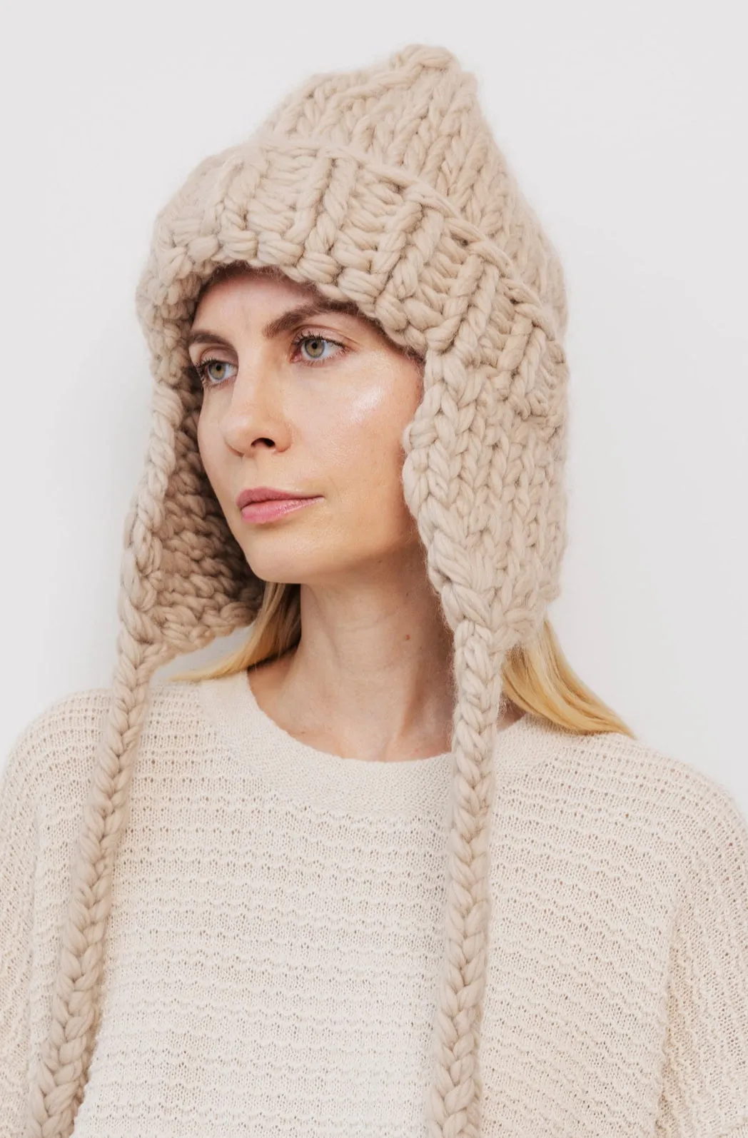 Handknit Hat : Putty sold by Wol Hide product image thumbnail 3