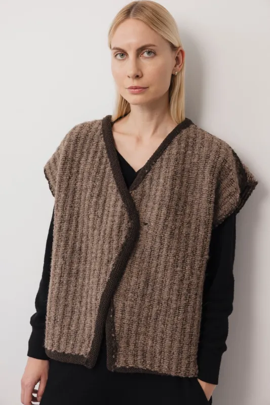 Knit / Weave Vest : Loam sold by Wol Hide