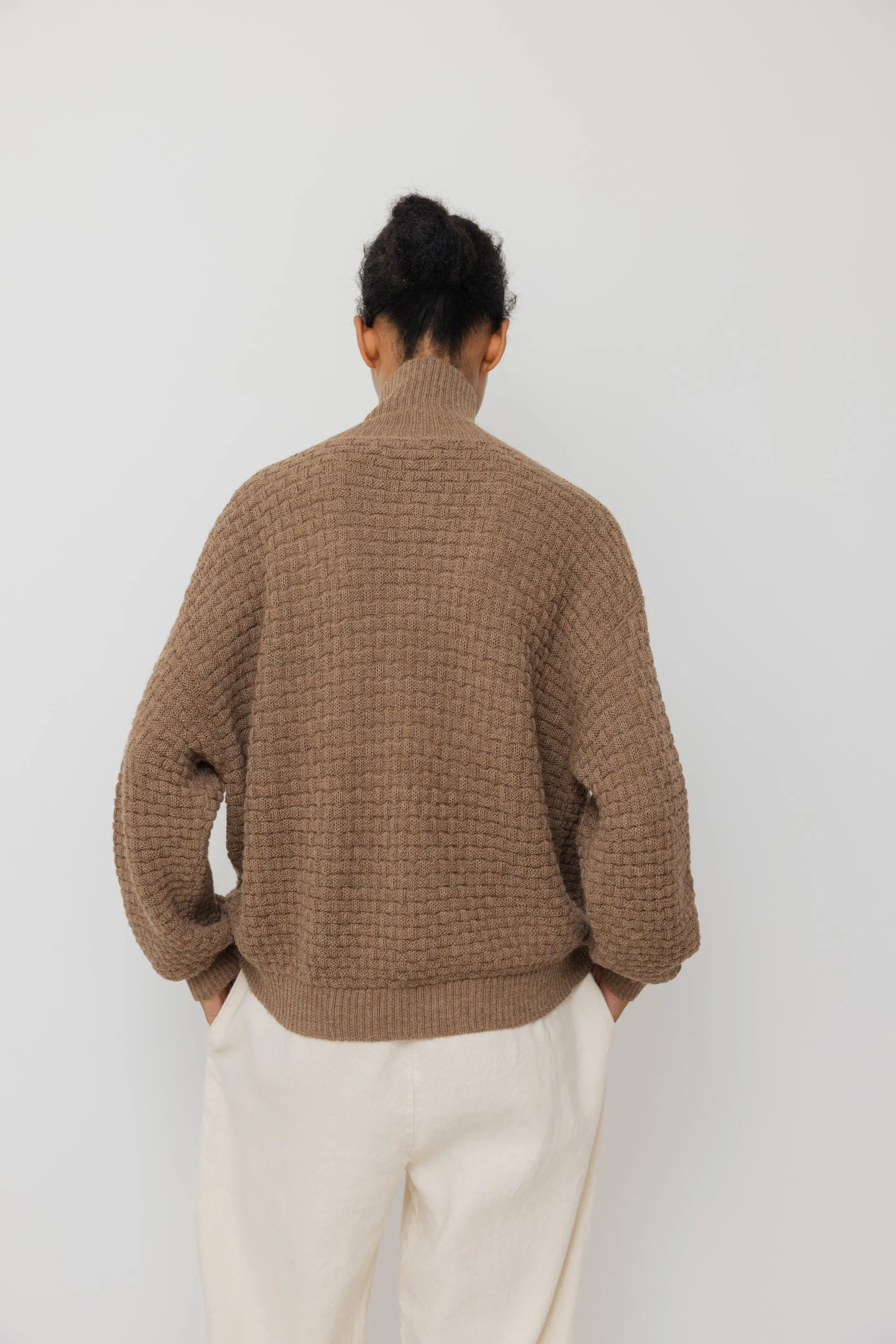 Lattice Cardigan : Camel sold by Wol Hide product image thumbnail 5