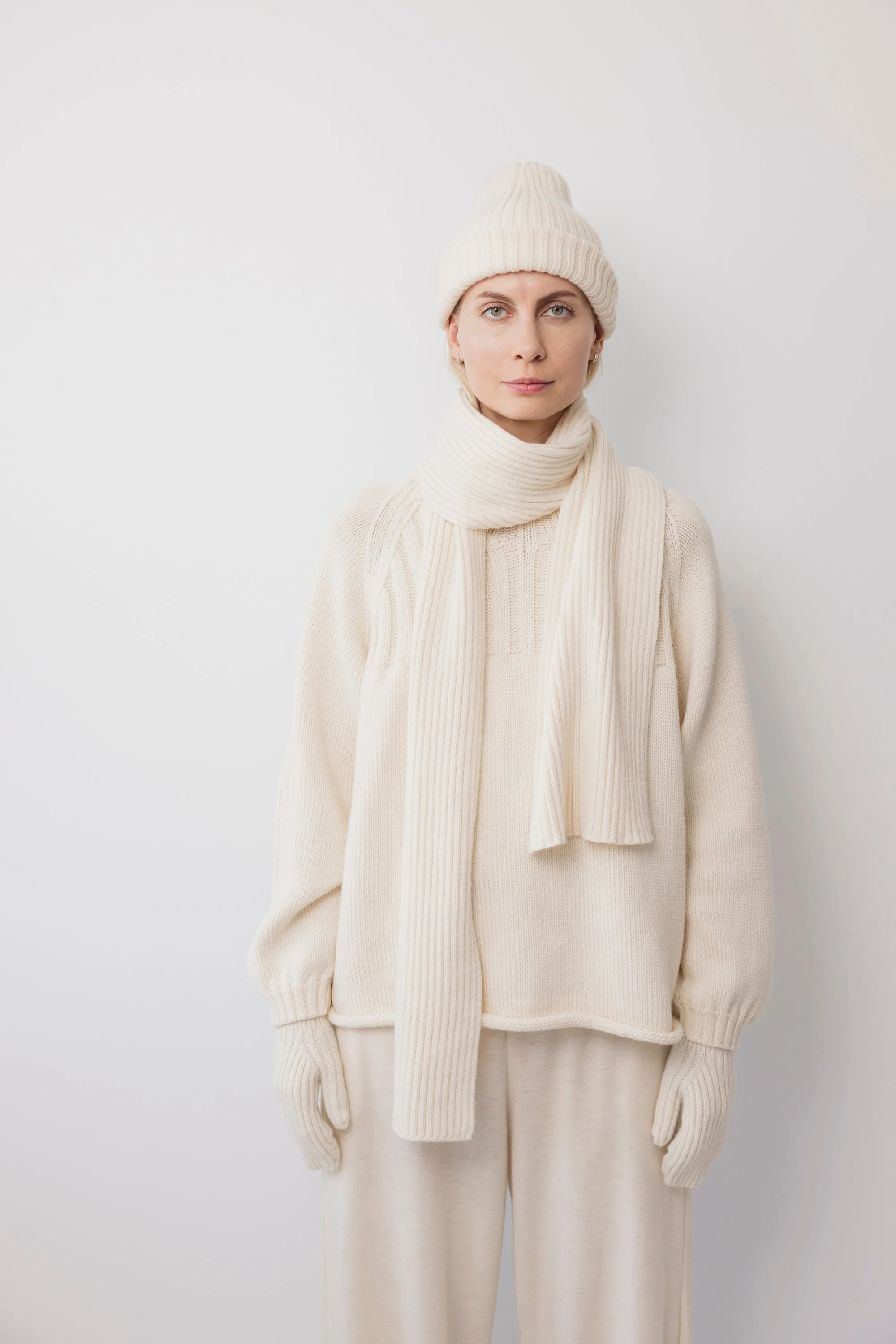 Rib Mittens: Natural sold by Wol Hide product image thumbnail 3