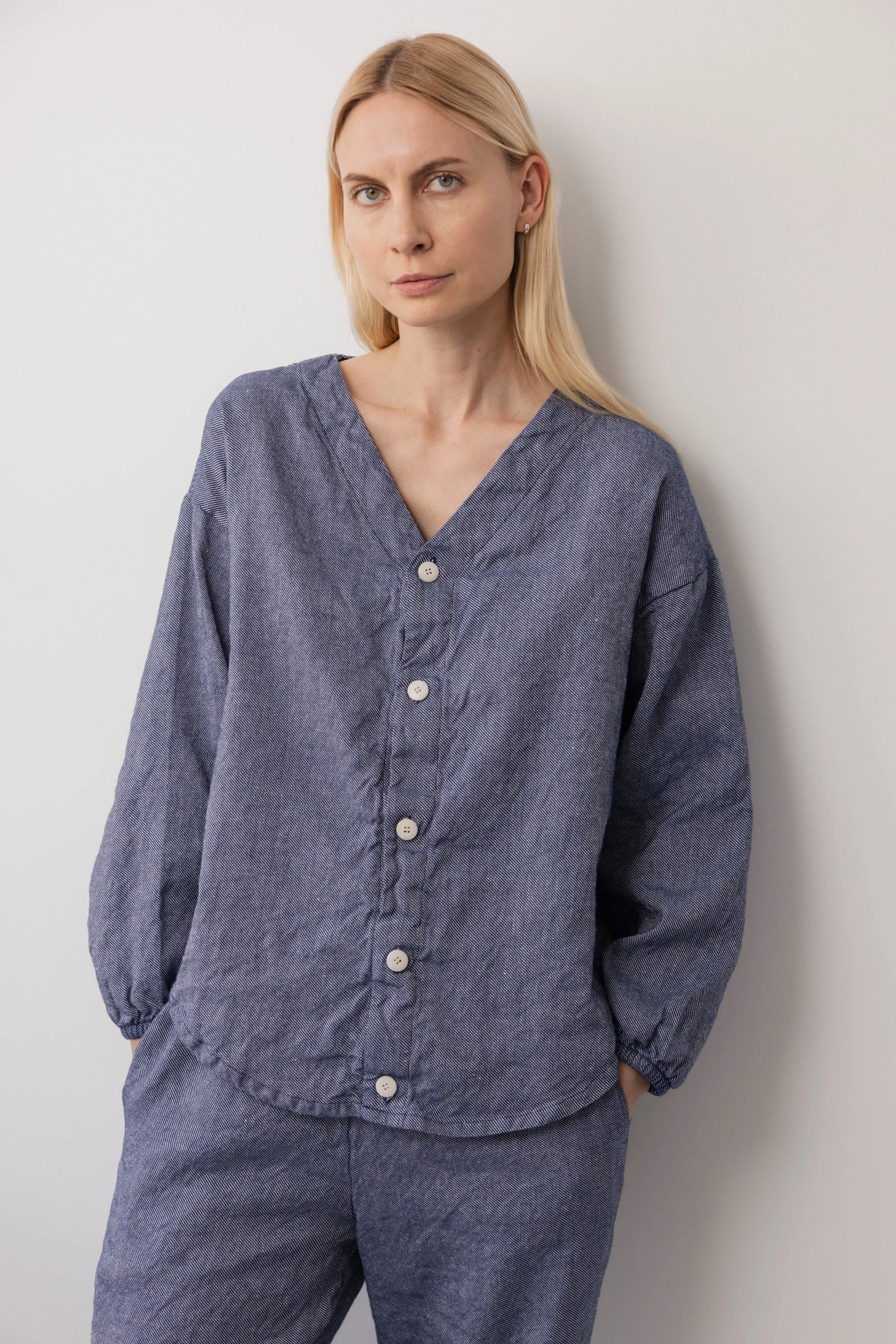 Hemp Button Shirt : Chambray sold by Wol Hide product image thumbnail 5