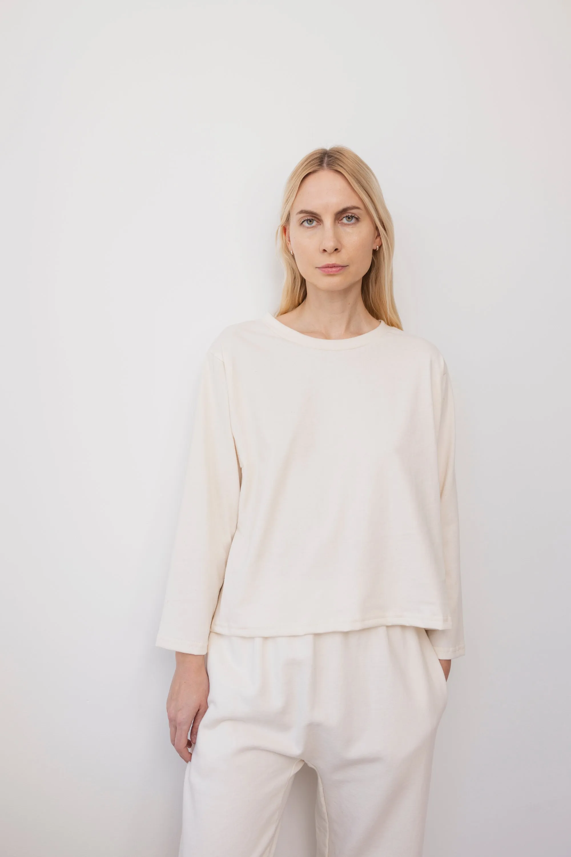 Long Sleeve Tee : Natural sold by Wol Hide