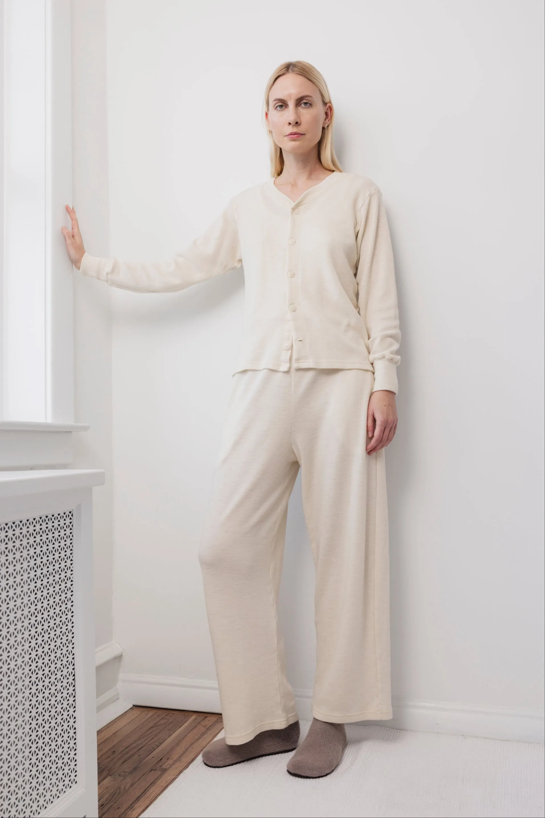 Wool Wide Leg: Natural sold by Wol Hide product image thumbnail 5