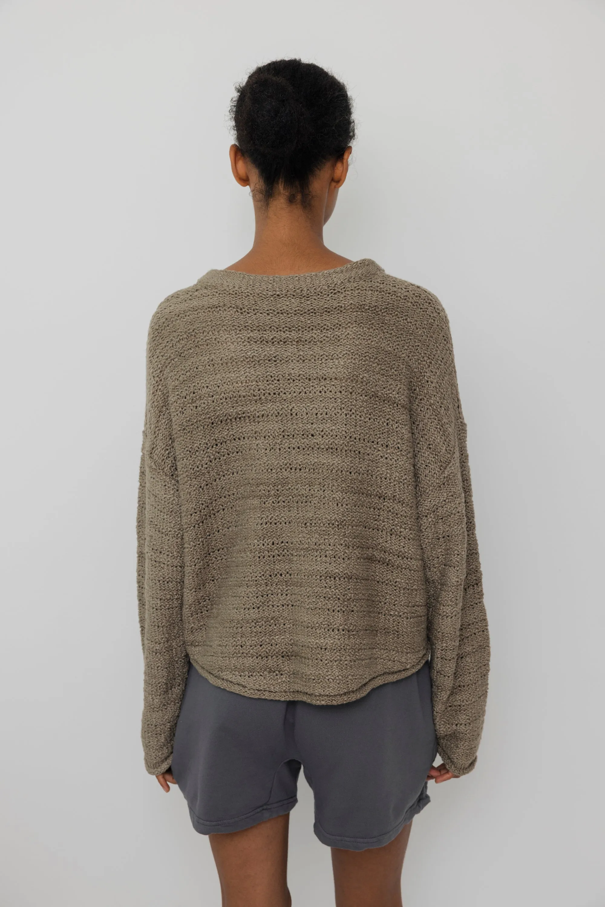 Loose Pullover : Moss sold by Wol Hide product image thumbnail 3
