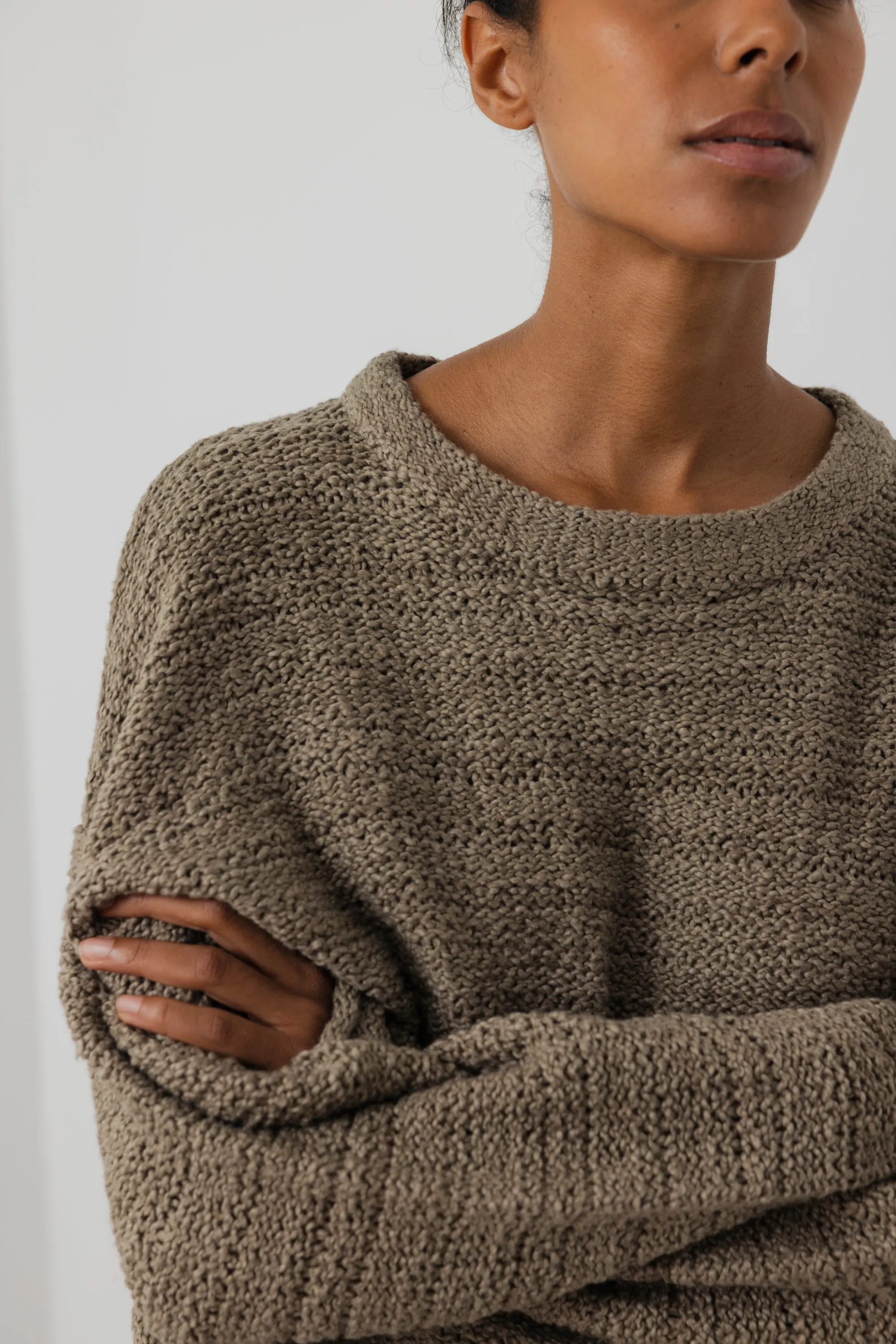 Loose Pullover : Moss sold by Wol Hide product image thumbnail 5