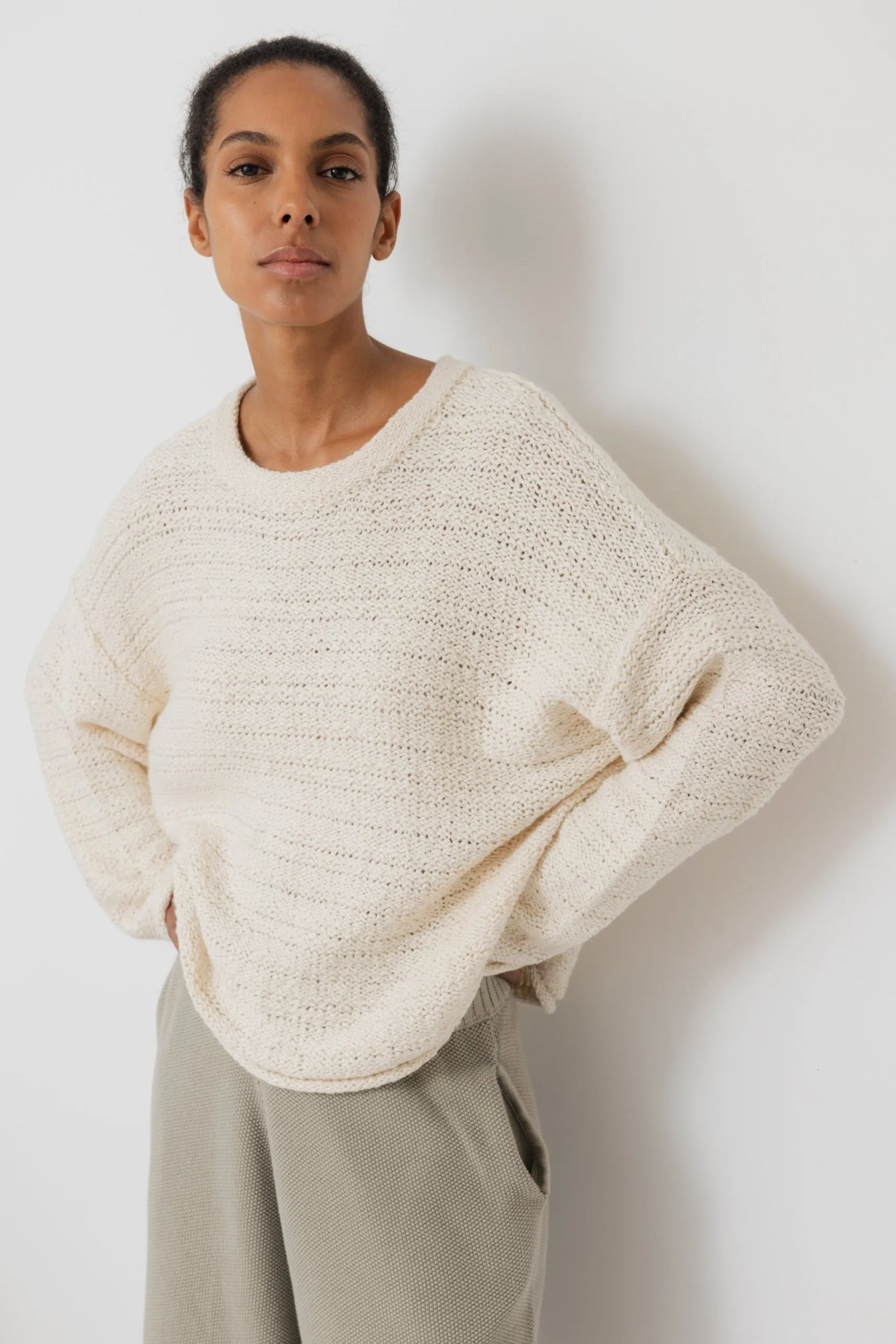 Loose Pullover : Natural sold by Wol Hide product image thumbnail 4