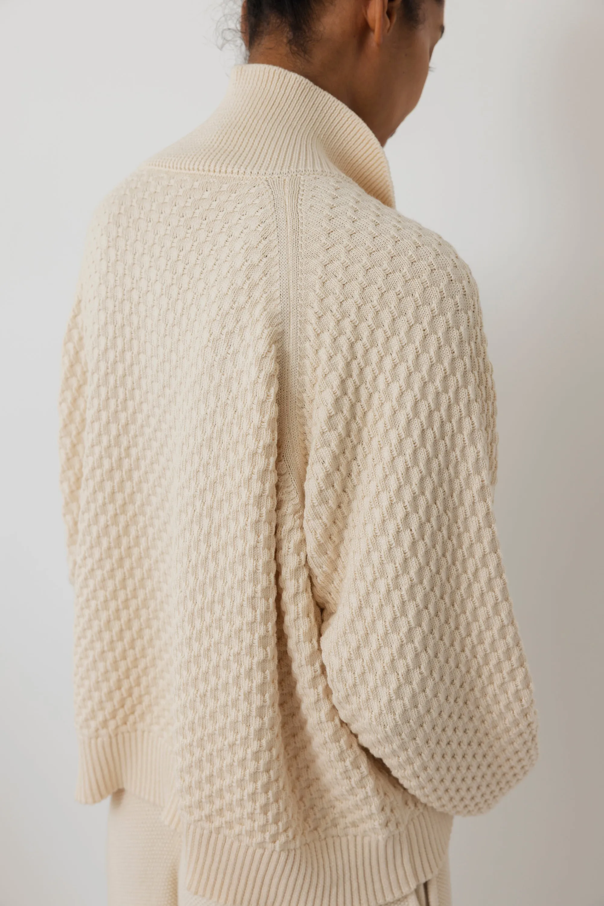 Textured Cardigan : Natural sold by Wol Hide product image thumbnail 4