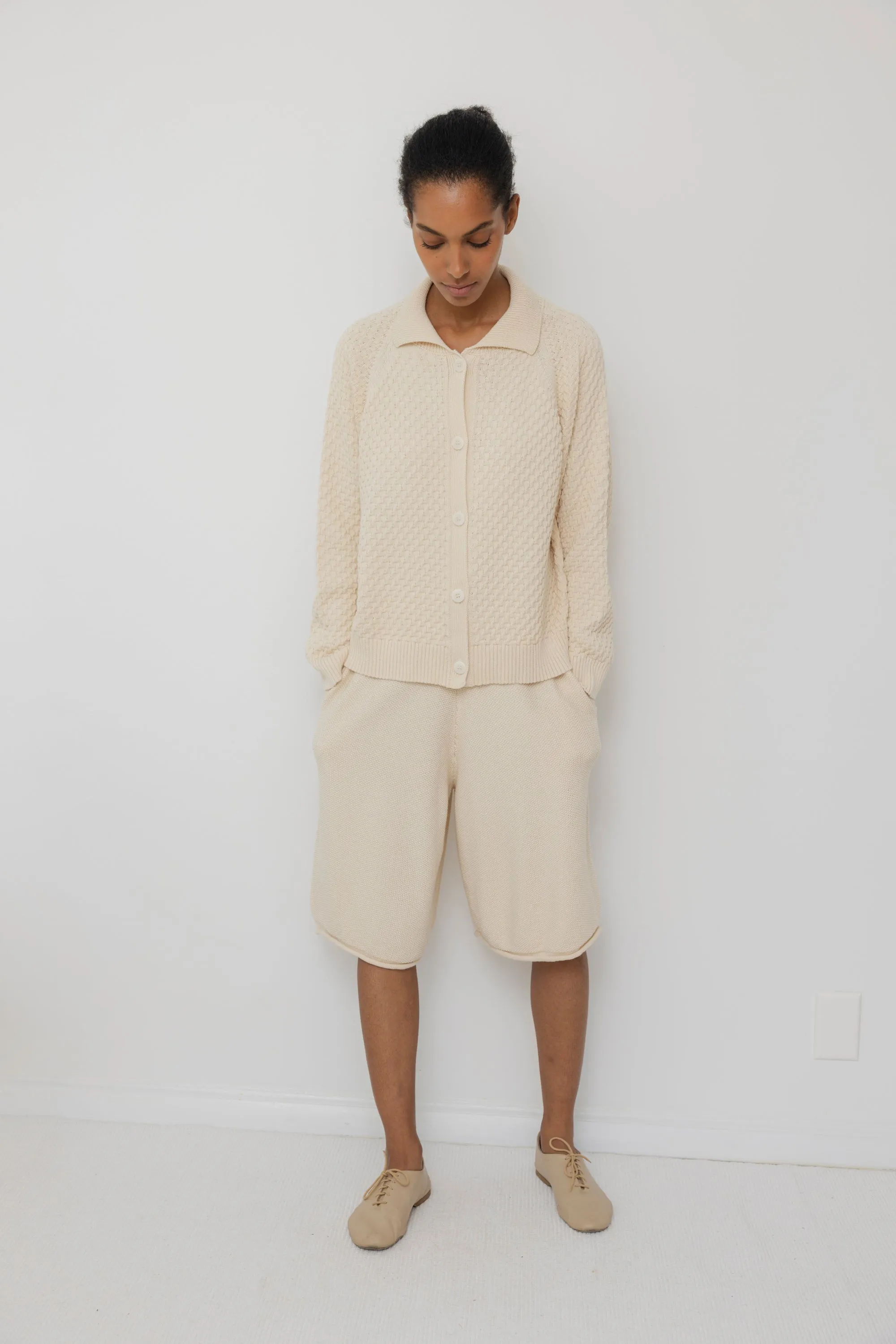 Textured Cardigan : Natural sold by Wol Hide product image thumbnail 2