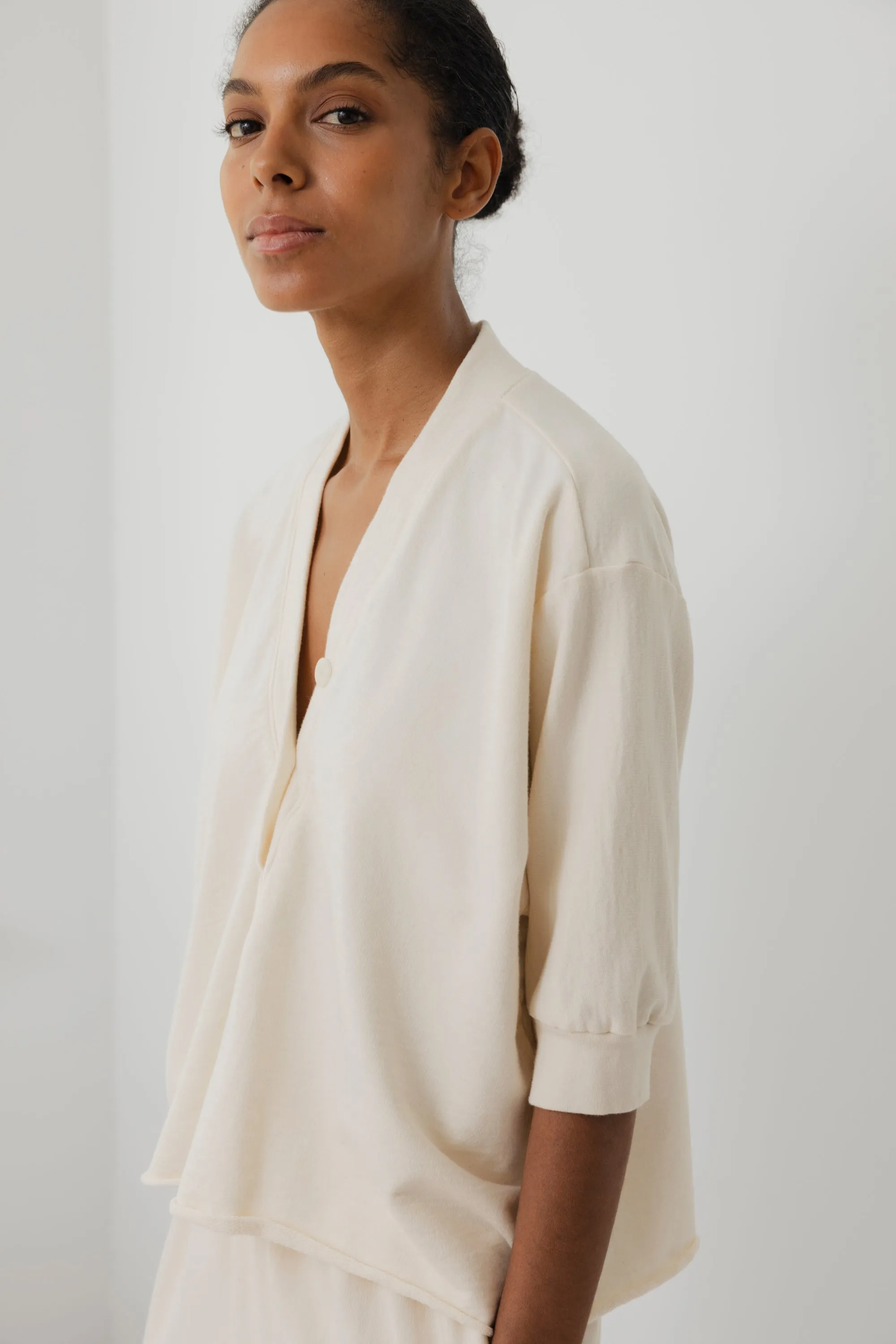 Short Sleeve Sweatshirt : Natural sold by Wol Hide product image thumbnail 5