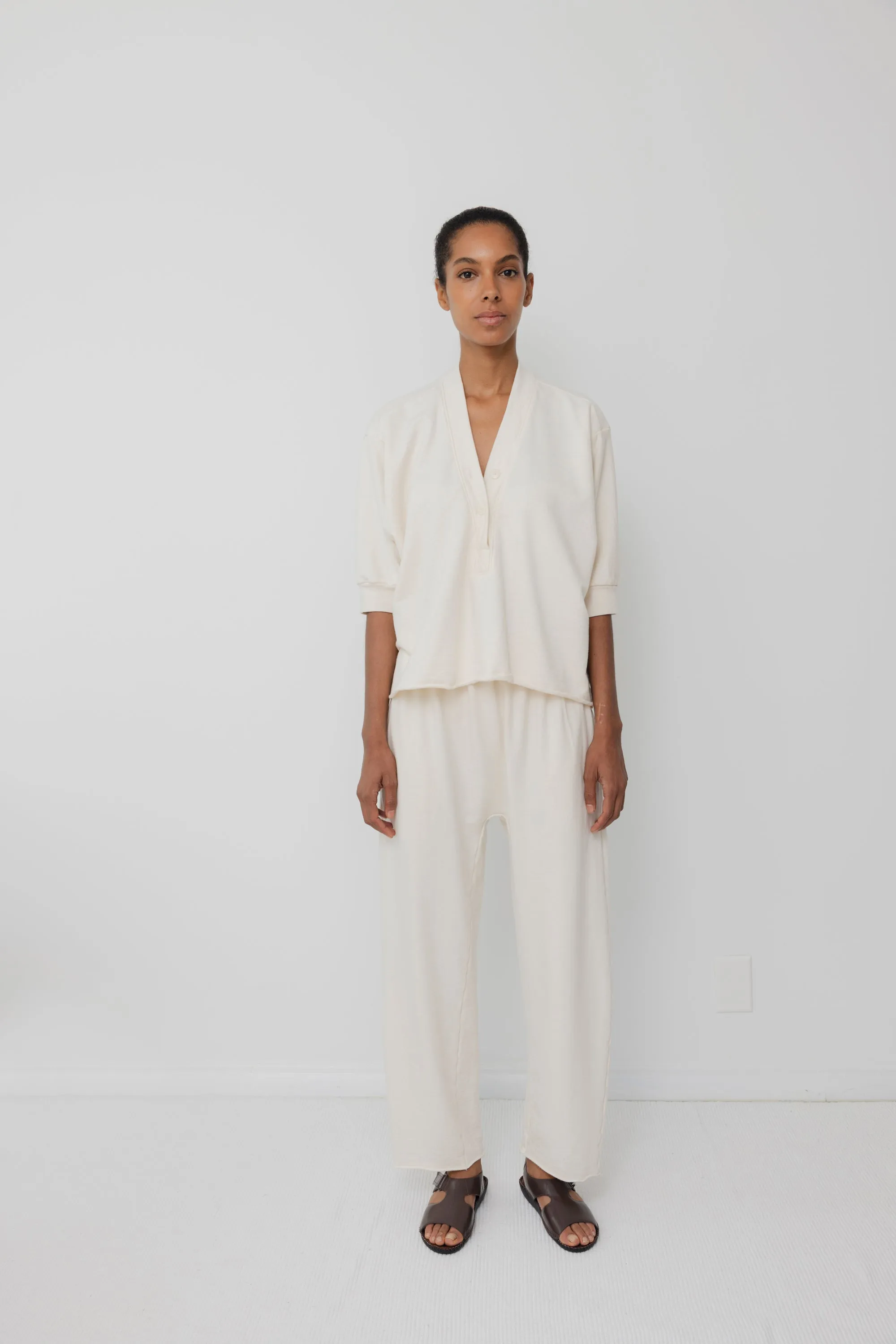 Short Sleeve Sweatshirt : Natural sold by Wol Hide product image thumbnail 2